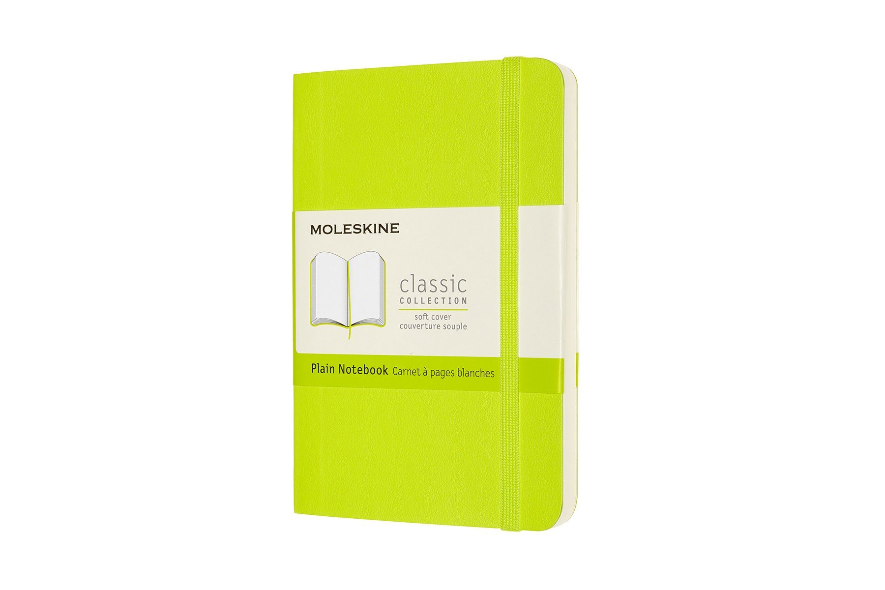 MOLESKINE Notizbuch, Classic Collection - Soft Cover - P/A6 Pocket (9x14) - mit weichem Einband - 70g-Papier Limetten Grün