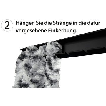 Türvorhang Flausch, Arsvita, Ösen (1 St), blickdicht, Flauschvorhang 100x220cm (BxL), perfekter Insekten- und Sichtschutz, viele versch. Farben verfügbar