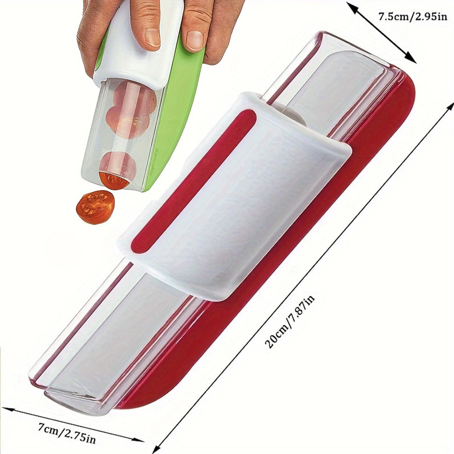 Gemüseschneider Obstschneider Tomaten Schneider Küchenhelfer Gemüsehobel Grün 20cm