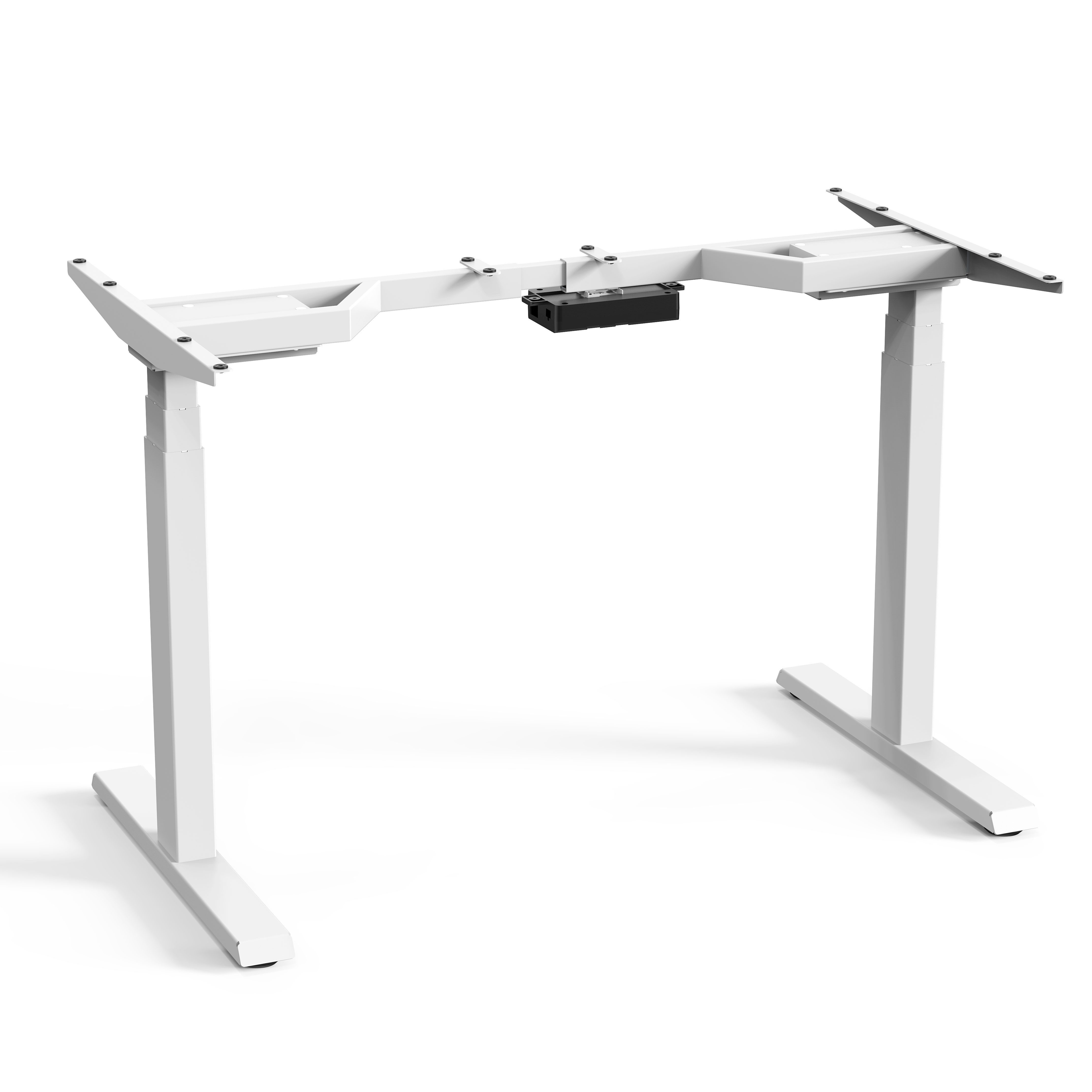 Xantron Tischgestell elektrisch mit 2 Motoren, höhenverstellbar weiss, EDS08-W (LED-Display mit 3 Speicherplätzen & Timer), Tragkraft 125kg, Hubgeschwindigkeit 38mm/s