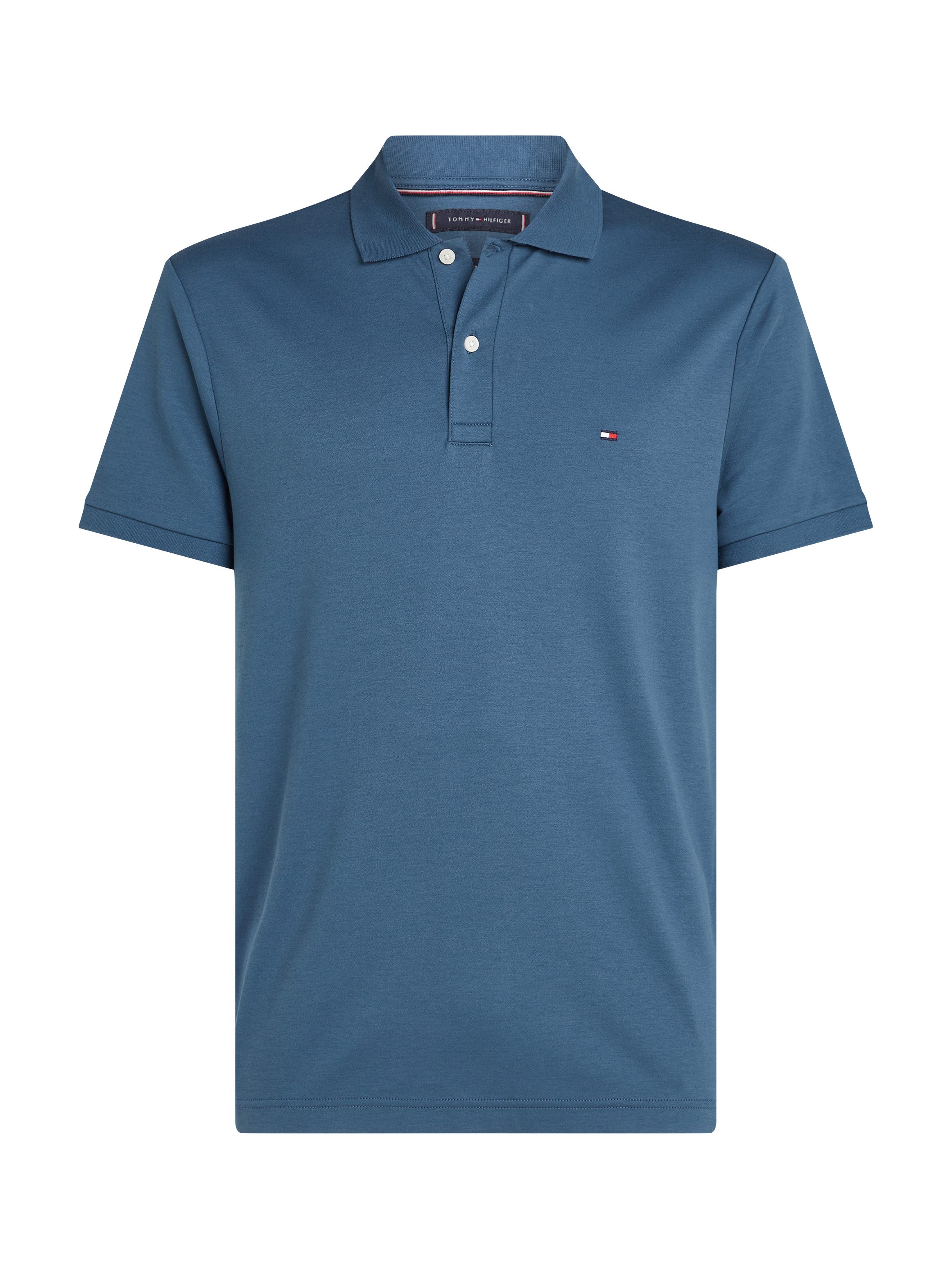 Tommy Hilfiger Poloshirt LIQUID COTTON REGULAR SEASONAL mit Logostickerei – Bild 4 von 5