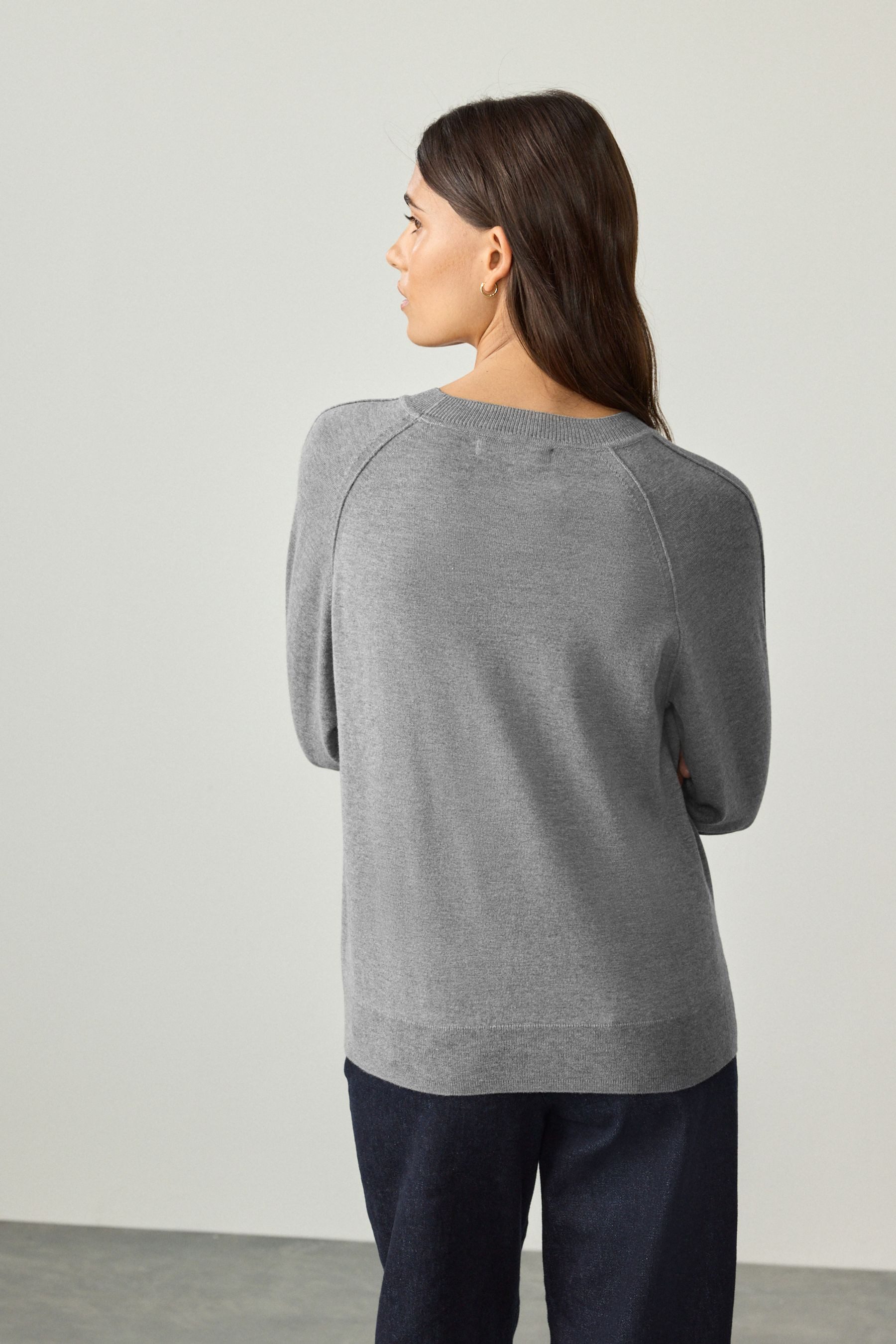 Next Rundhalspullover Weicher Strickpullover mit Rundhalsausschnitt günstig online kaufen