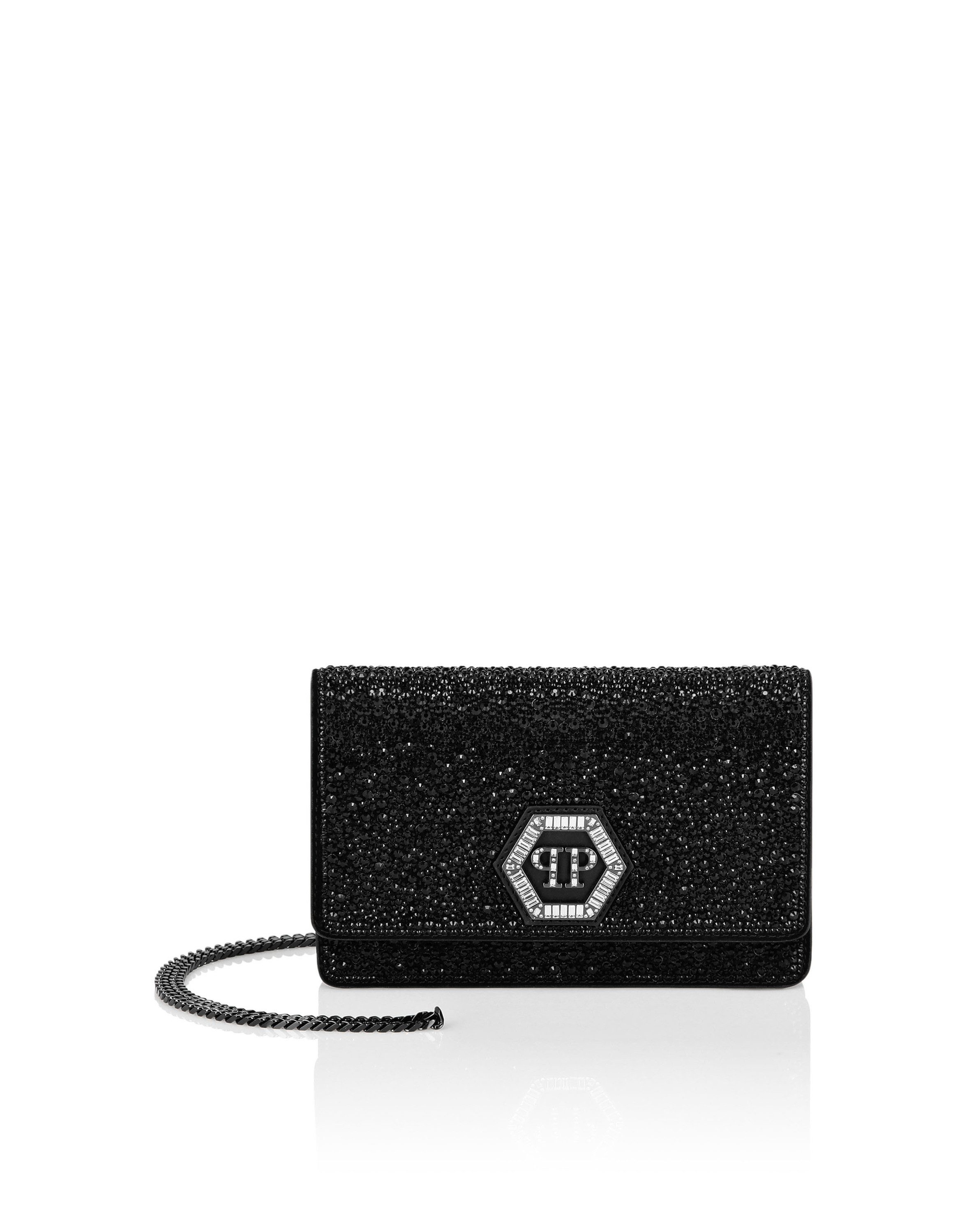 PHILIPP PLEIN Schultertasche Hexagon Mit Schmucksteinen