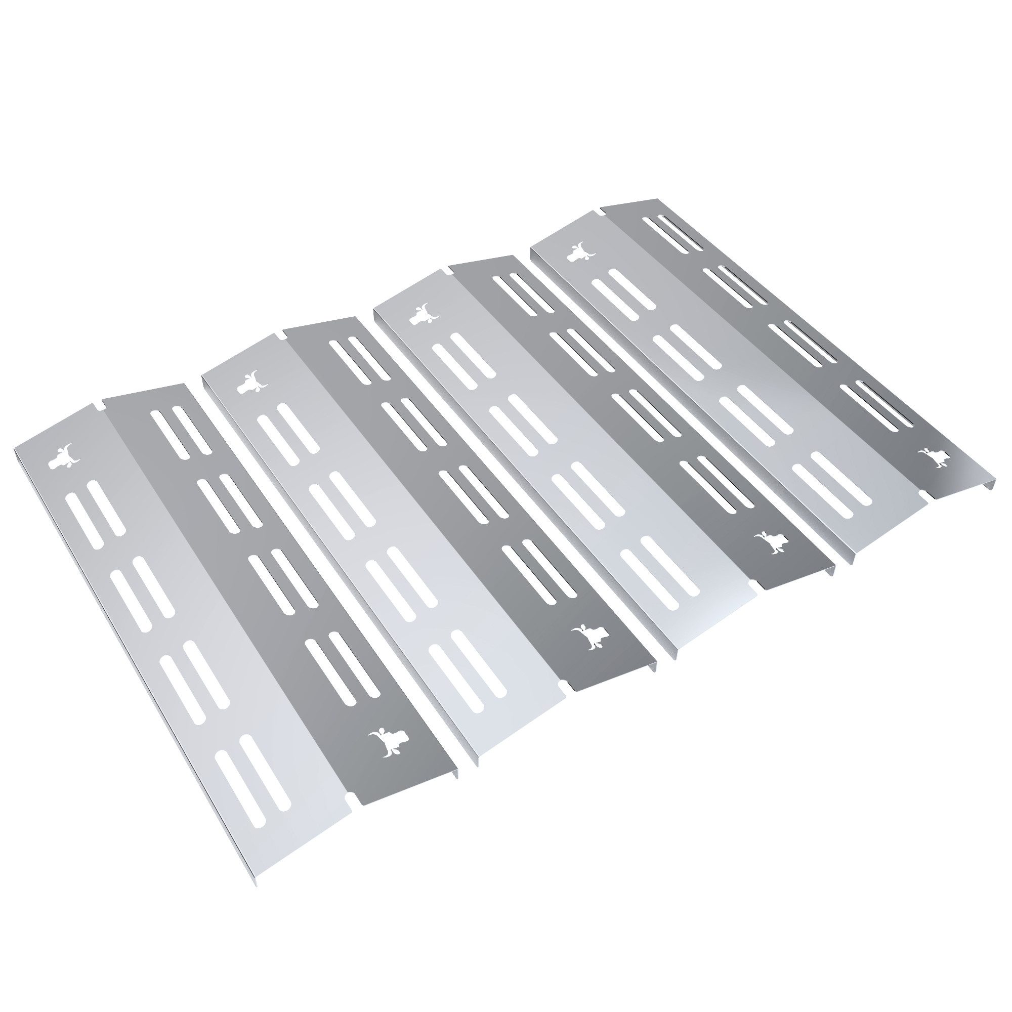 tuning-art Grillerweiterung GA43 Brennerabdeckung Set Edelstahl für Enders Chicago 4