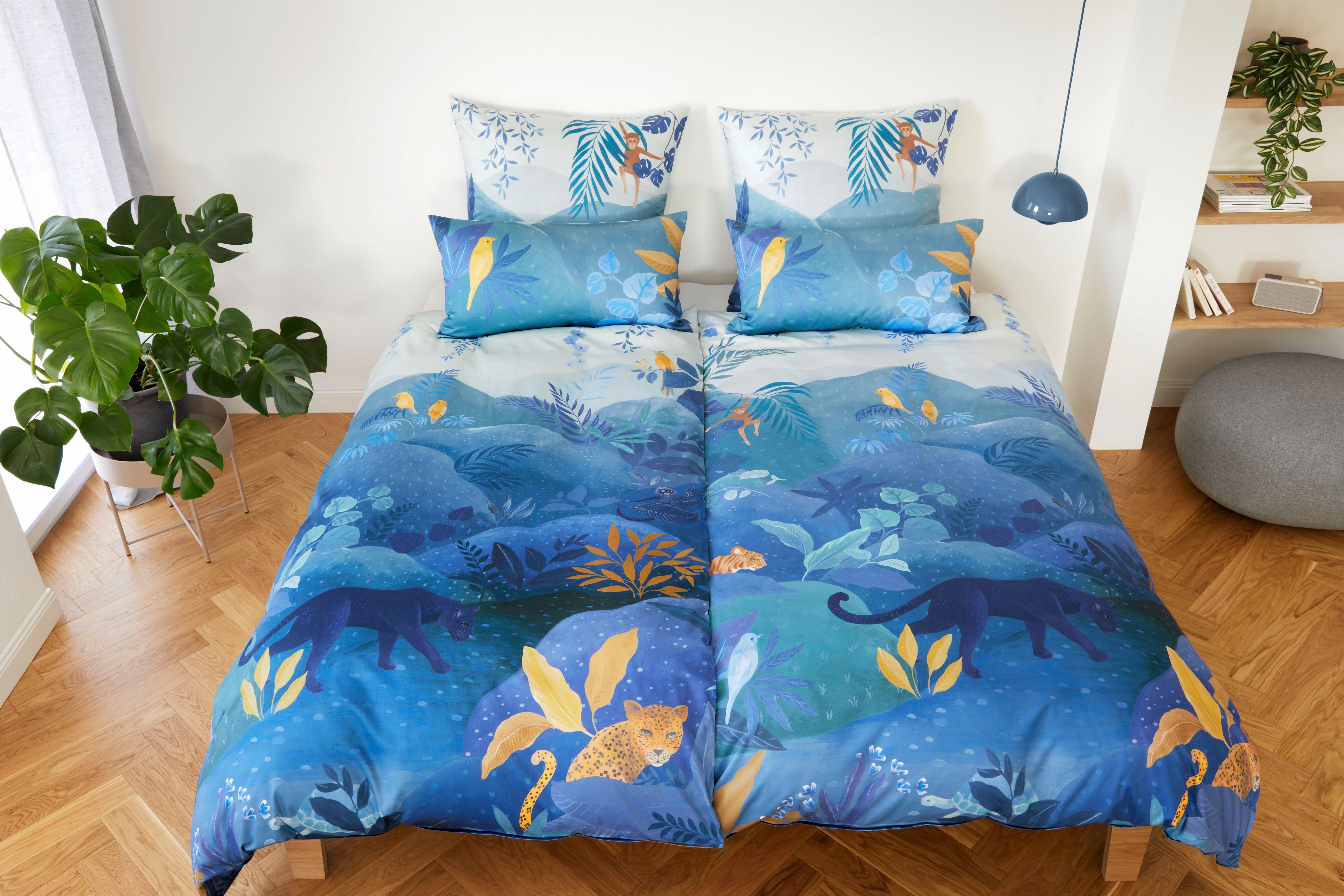 Elegante Bettwäsche Fairytale, Mako-Satin, 2 teilig, angenehmes Hautgefühl