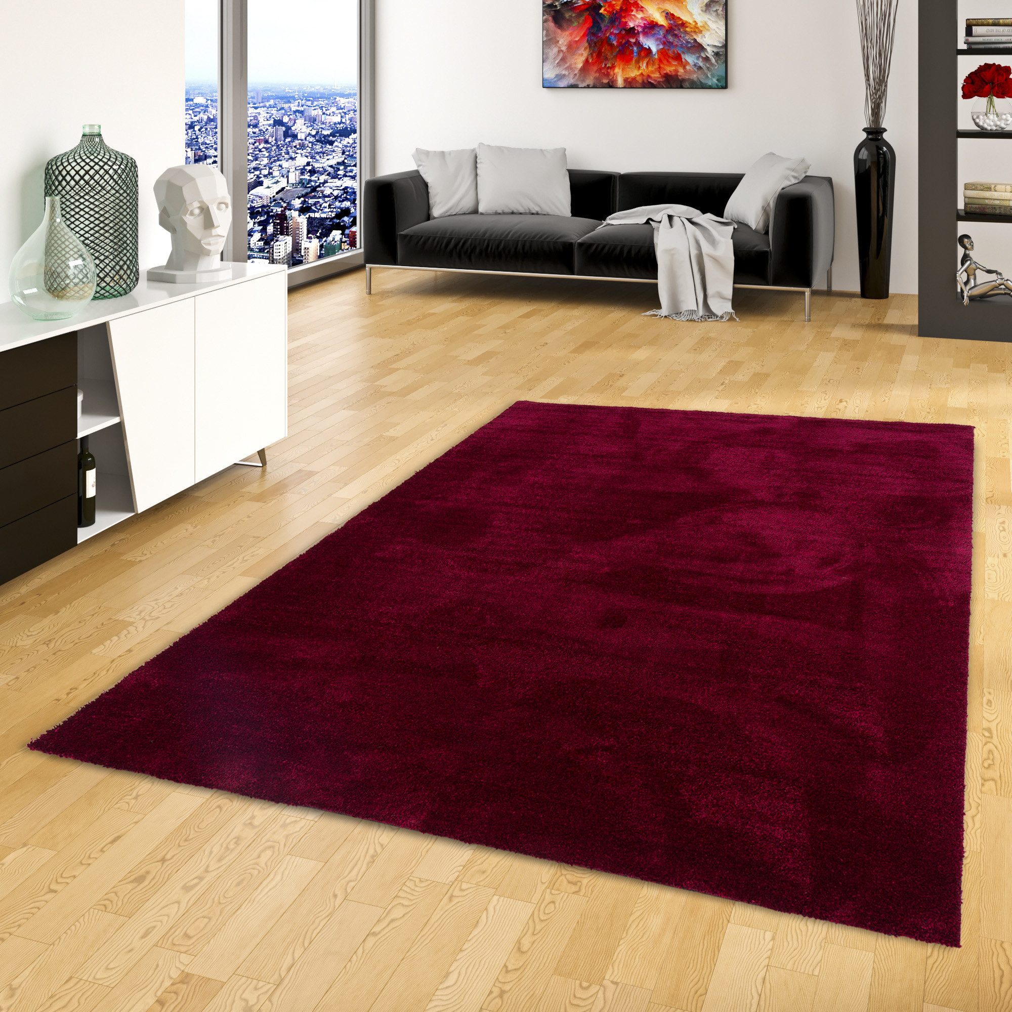Snapstyle Hochflor-Teppich Super Soft Hochflorteppich Livorno, Rechteckig, günstig online kaufen