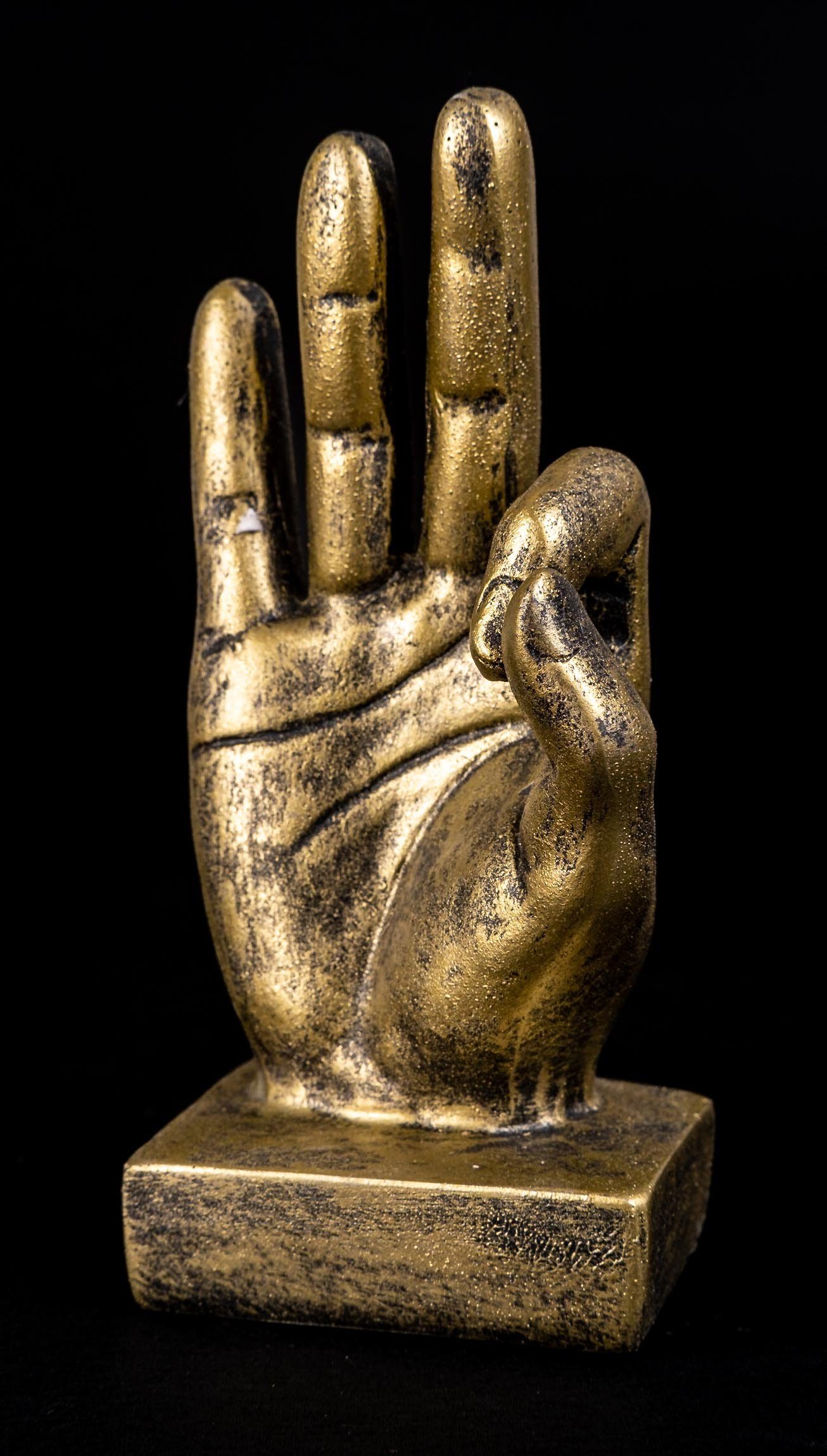 IDYL Dekofigur IDYL Moderne Skulptur Figur Resin "Finger o.k.", Moderne Figur "Finger o.k".