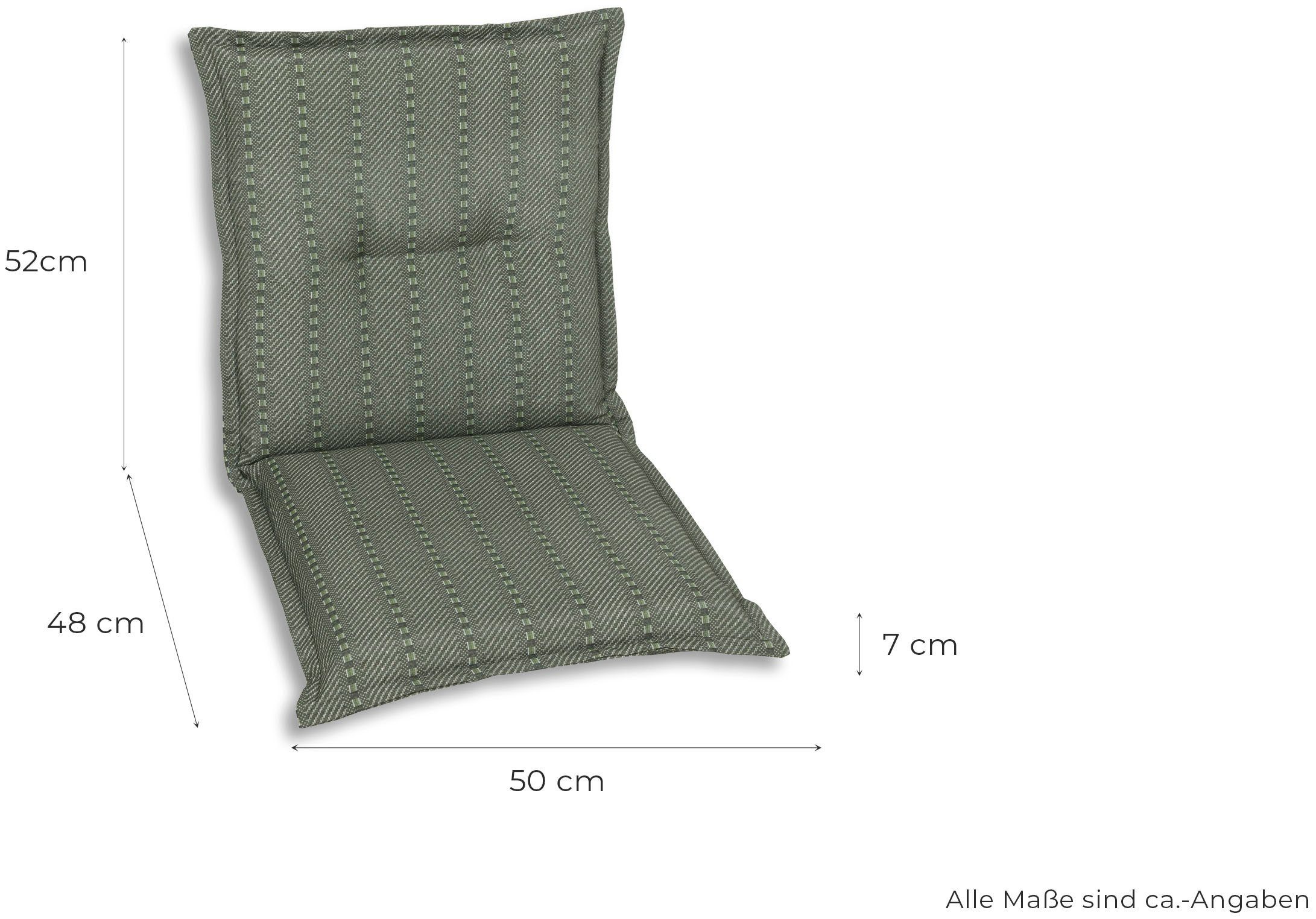 GO-DE Sesselauflage, (Set, 2 cm St), 110x50