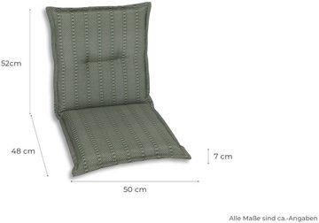 GO-DE Sesselauflage, (Set, 2 St), 110x50 cm