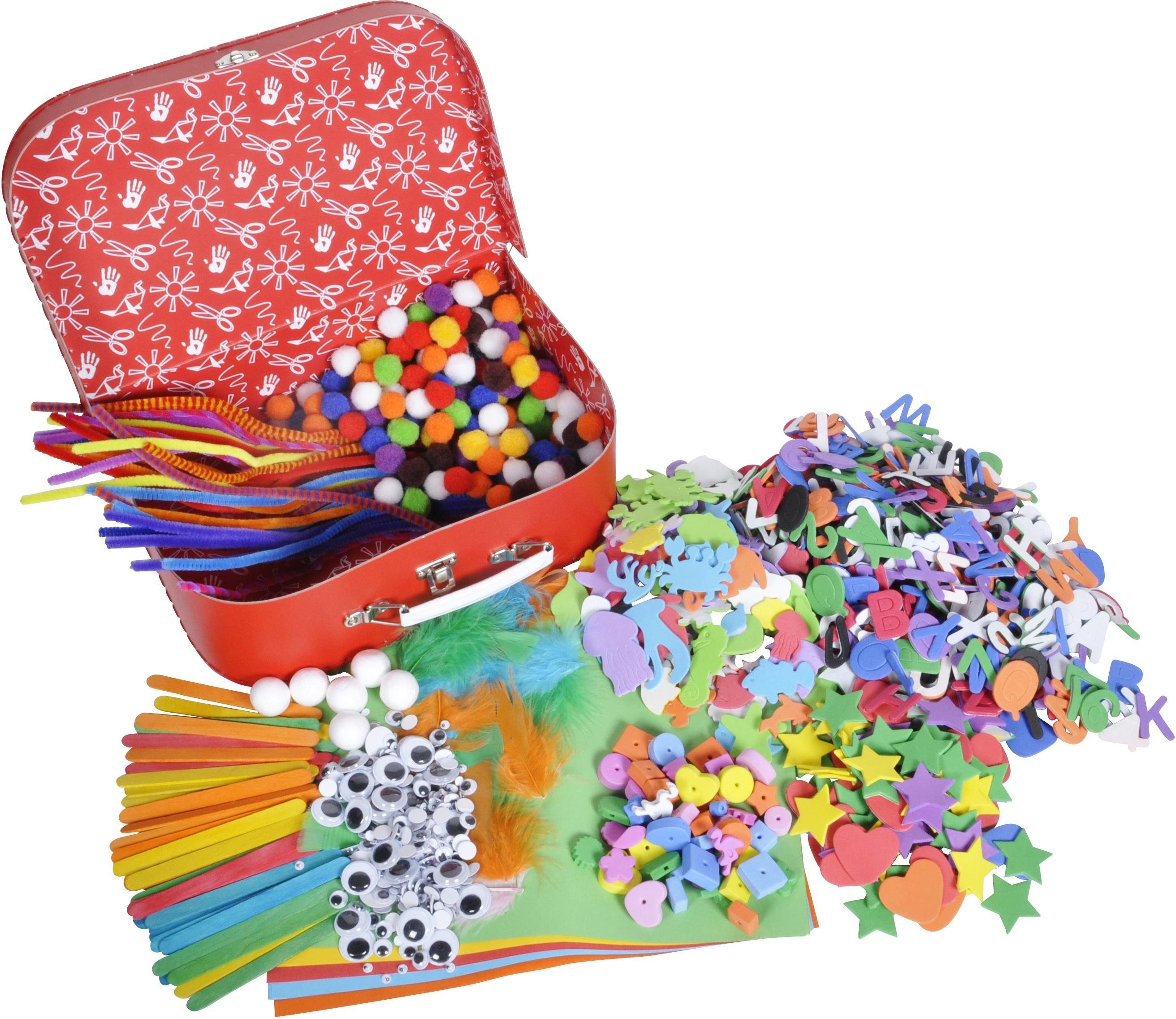 Knorrtoys® Kreativset Bastelkoffer groß, (Set, 1500-tlg)