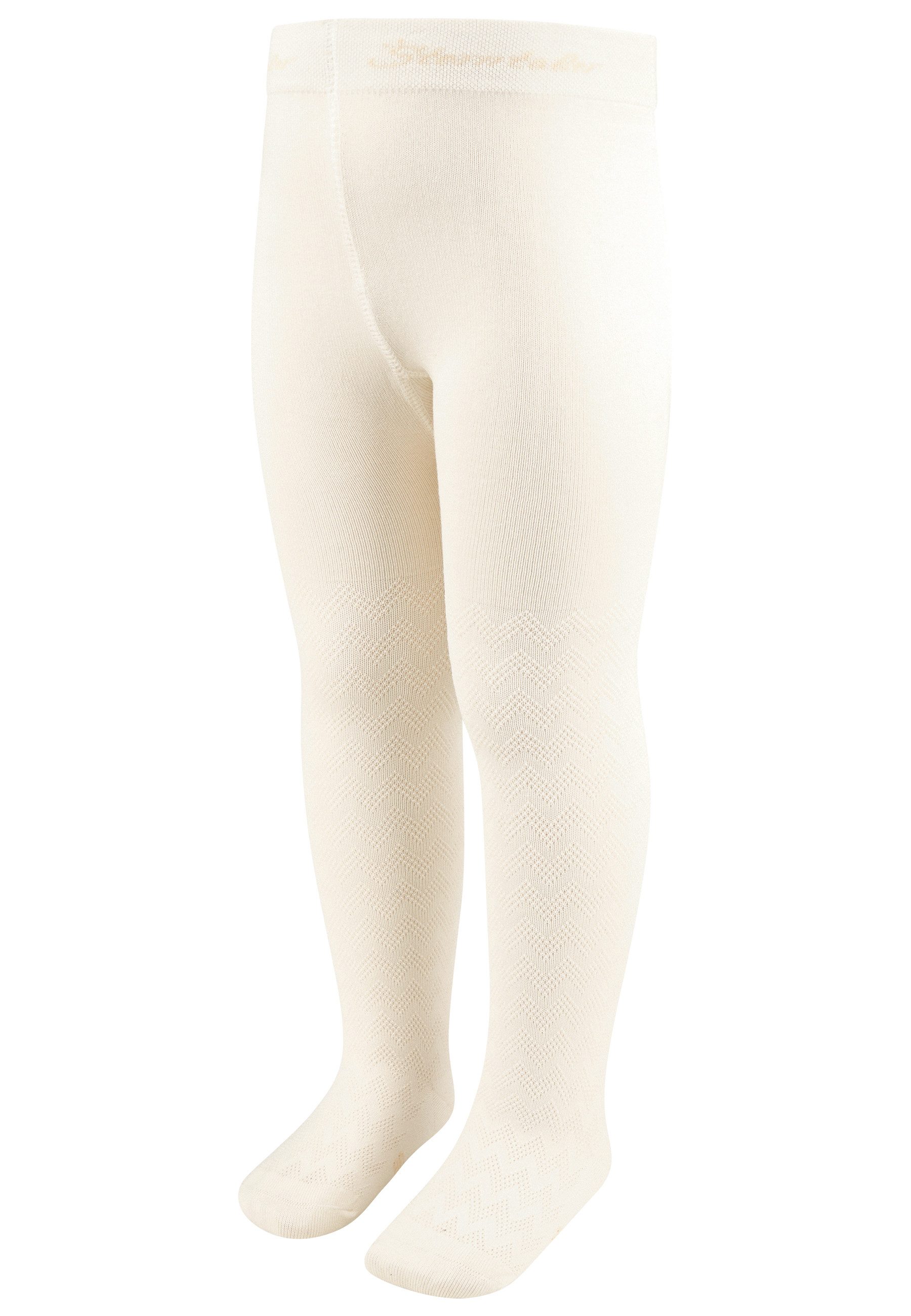 Sterntaler® Strumpfhose Strumpfhose Struktur (1 St) Strumpfhose uni mit Struktur, merzerisierte Baumwolle, weich & dünn