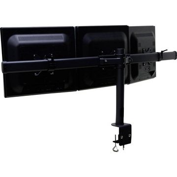 SpeaKa Professional LCD-Monitorarm für drei Monitore, Tischmontage Monitor-Halterung, (360° drehbare VESA-Platte)