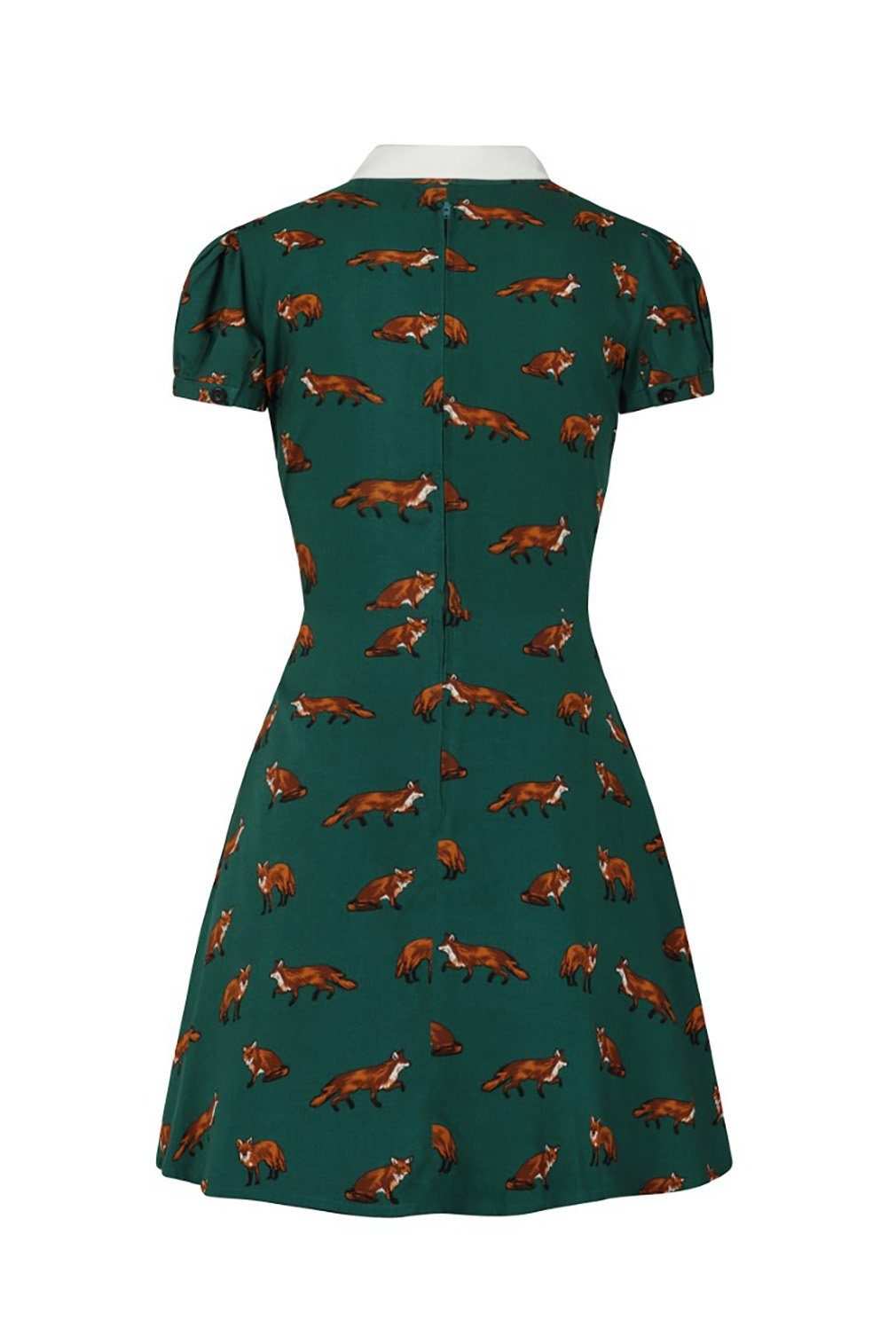 Hell Bunny A-Linien-Kleid Vixey Grün Vintage Retro Skater Dress günstig online kaufen