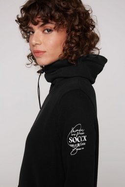 SOCCX Sweatkleid mit Kängurutasche