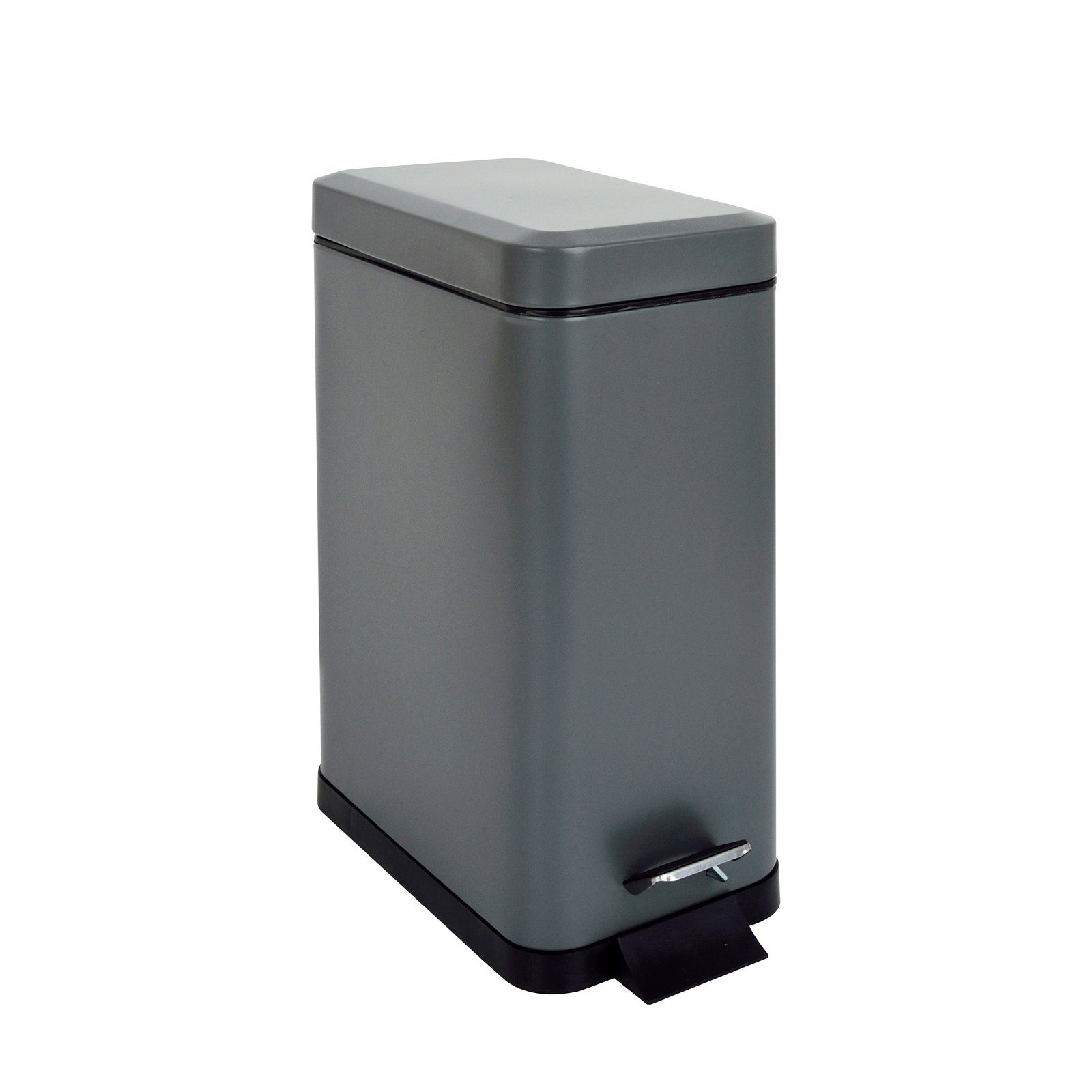SVITA Mülleimer STM10, Treteimer, Softclose-Funktion, 18L, Pulverbeschichteter Stahl, Grau