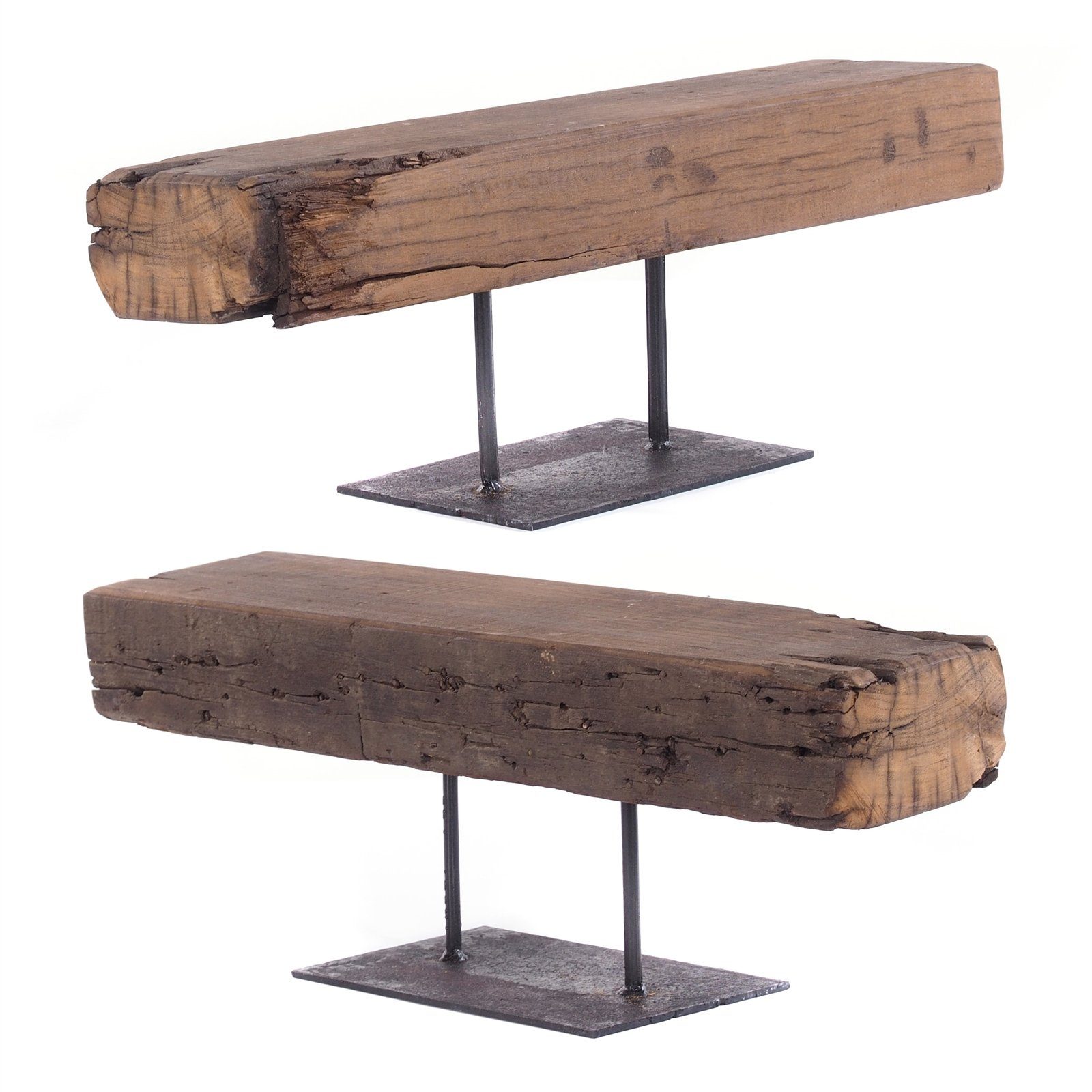 DESIGN DELIGHTS Kerzenständer RUSTIKALER KERZENSTÄNDER "CASTLE 60", Holz massivholz, 60 cm, Dekora