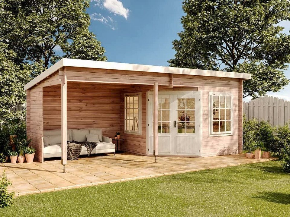 Alpholz Gartenhaus »Gartenhaus Modell Carl-28«, BxT: 622,00×332,00 cm
