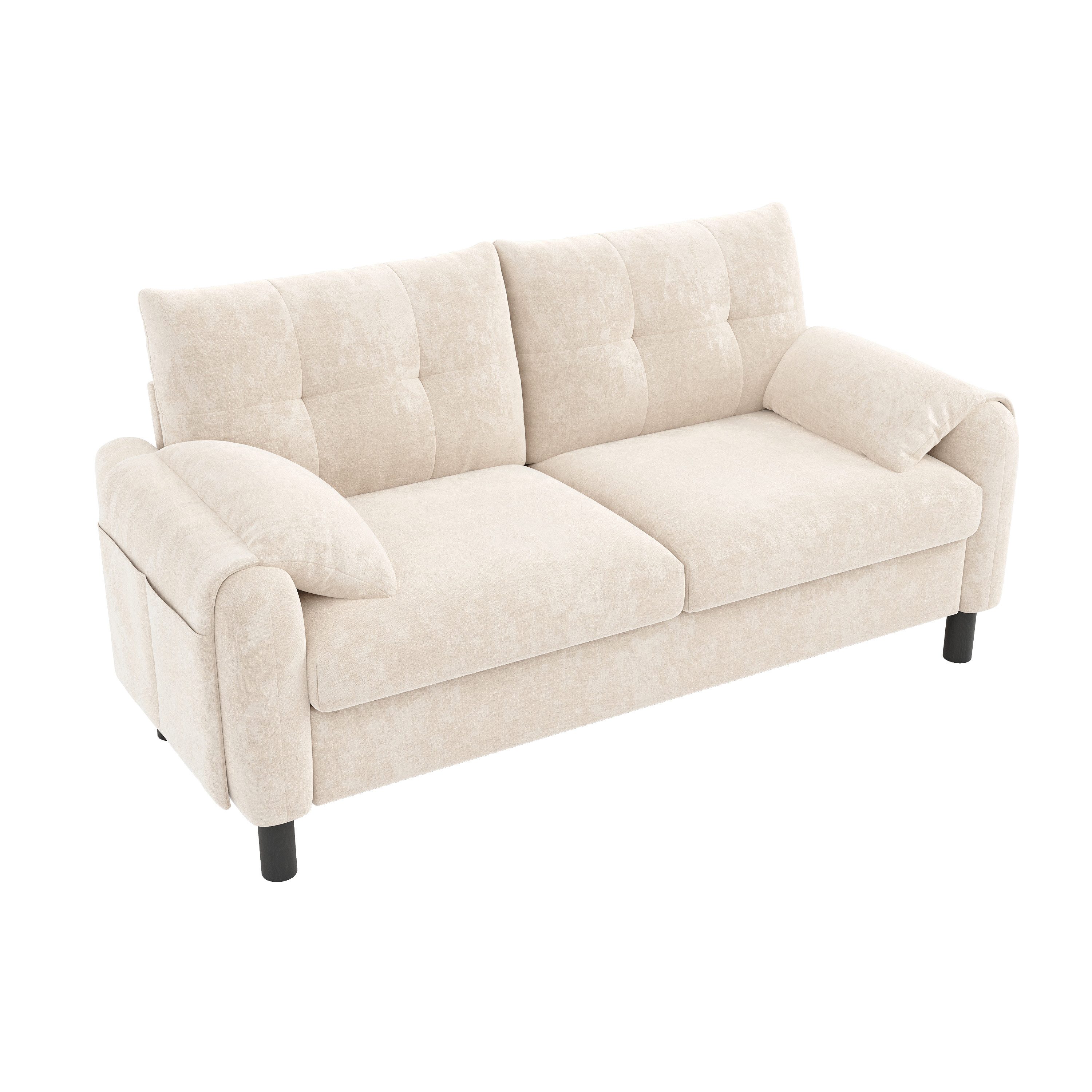 KLAM HOME Sofa Modernes 2-Sitzer Sofa, günstig online kaufen