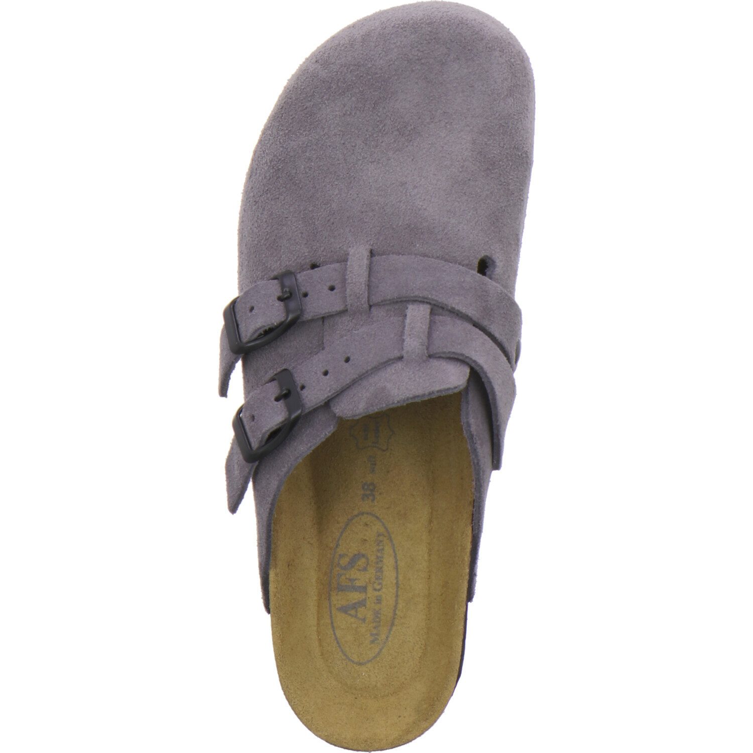 AFS-Schuhe 290283 Clogs Pantolette für Damen aus Leder mit Fußbett, Hausschuhe Made in Germany