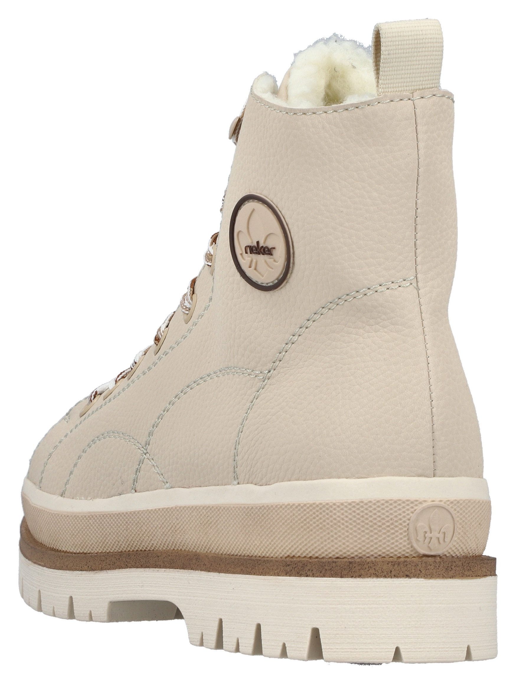 Rieker Winterstiefelette Plateauboots, Schnürboots, Profilsohle, mit Warmfu günstig online kaufen