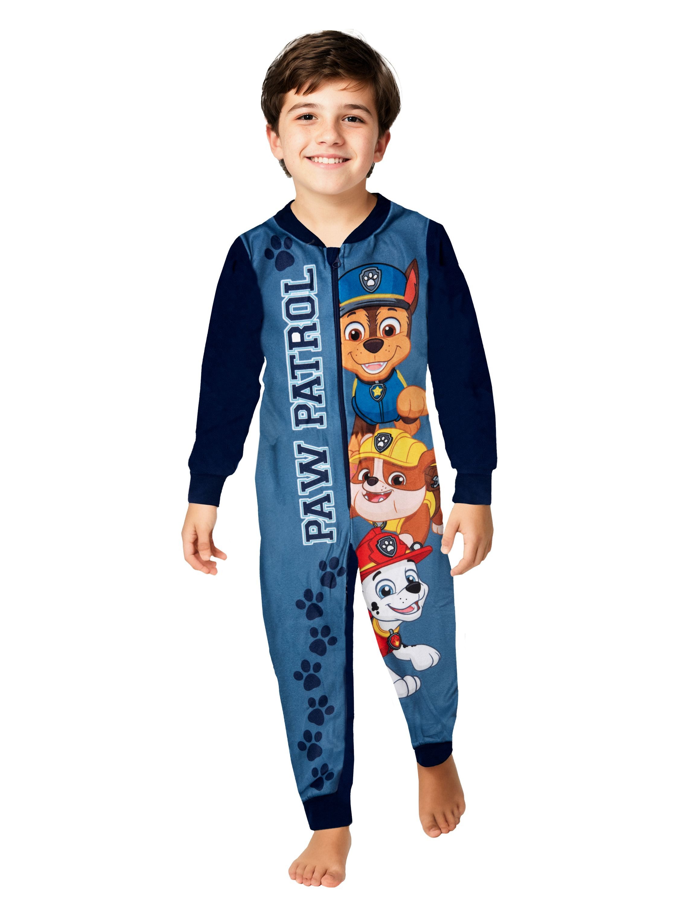 United Labels® Jumpsuit Paw Patrol - Chase, Rubble und Marshall - Overall mit Reißverschluss