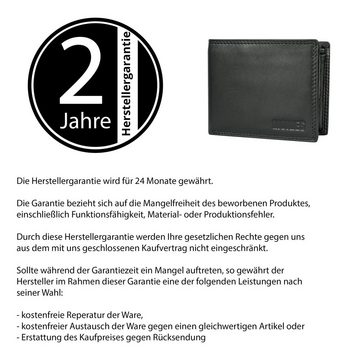 MOKIES Geldbörse Herren Portemonnaie GN105 Premium Nappa (hochformat), 100% Echt-Leder, Premium Nappa-Leder, RFID-/NFC-Schutz, Geschenkbox