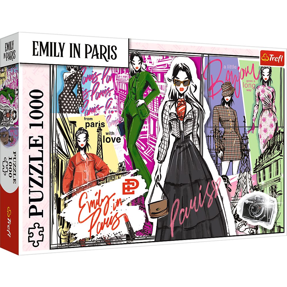 Trefl Puzzle Trefl, Emily in Paris, Inspirationen, 1000 Teile Puzzle, 1000 Puzzleteile