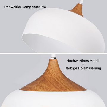 Tomons LED Pendelleuchte LED Deckenlampe Skandinavisch modern, E27, LED fest integriert