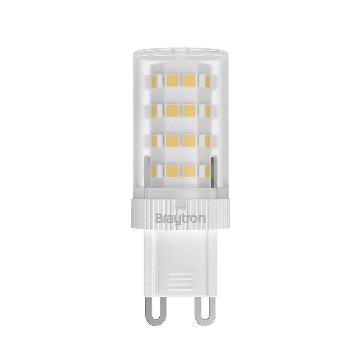 Braytron LED-Leuchtmittel G9 Stiftsockel- 430 Lumen, G9, Warmweiß oder Kaltweiß, Energieeffizient, Flimmerfrei, Langlebig, 10er Set