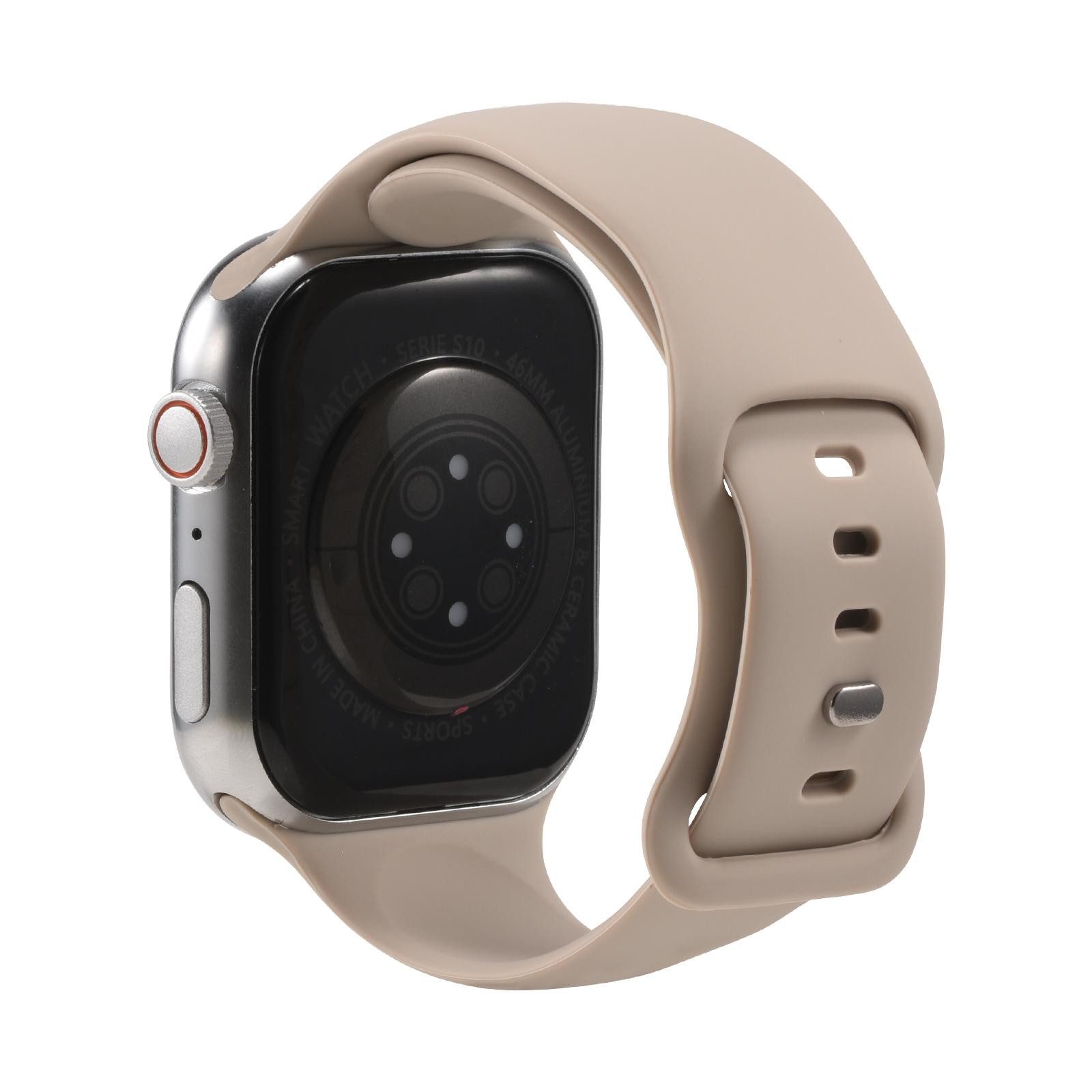 CoolGadget Smartwatch-Armband Fitnessarmband aus Silikon iWatch, für Apple Watch 1 2 3 4 5 6 7 8 9 10 11 SE 1 2 3 38 40 41 42 mm