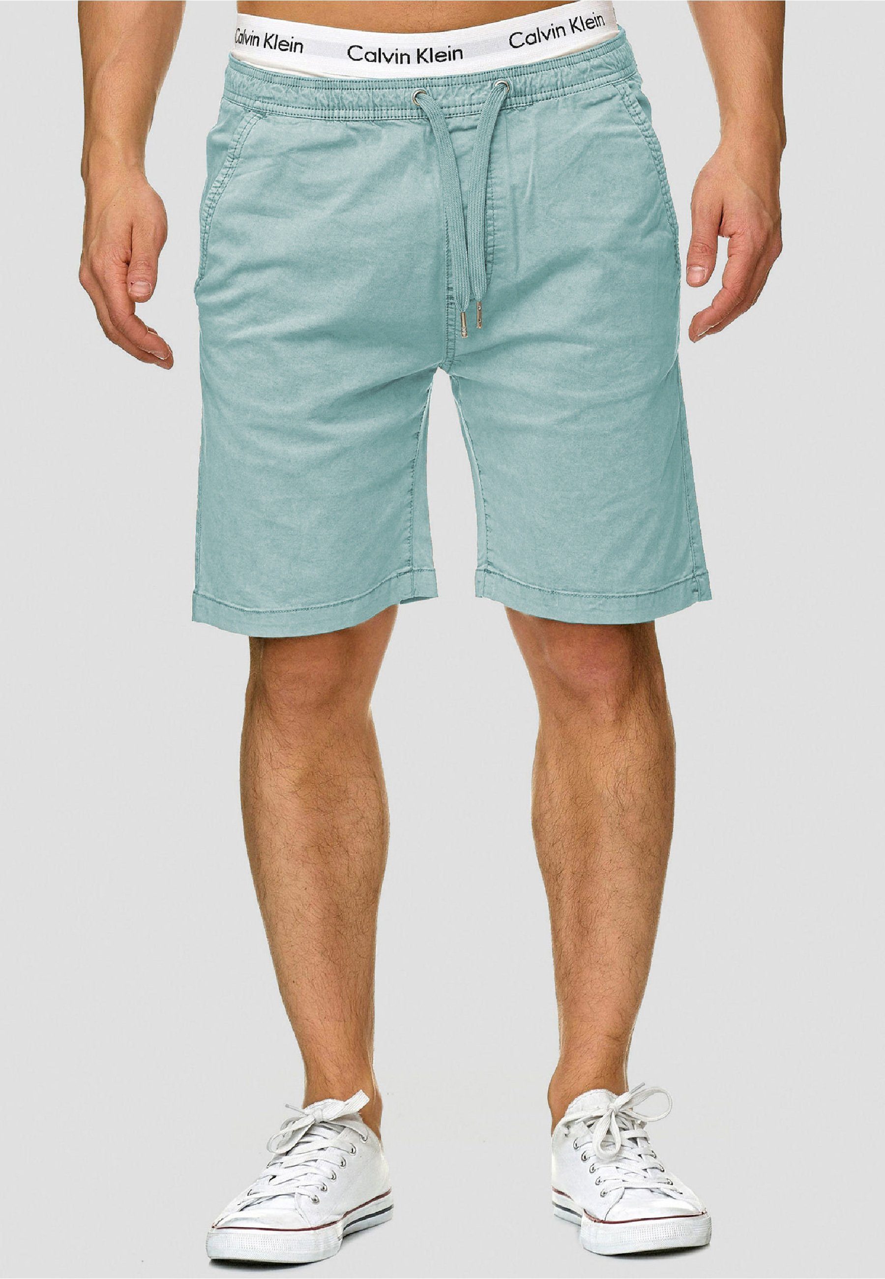 Indicode Chinoshorts Herren Kelowna Chino Shorts Herrenshorts mit elastisch günstig online kaufen