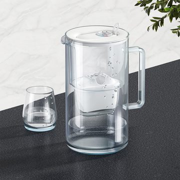 AQUAPHOR Wasserfilter Glas-Wasserfilter mit Filterkartusche MAXFOR, bis 200l.Kapazität, Zubehör für /Filterkartuschen Maxfor+, Maxfor+ Mg. (Magnesium), Maxfor+H (für hartes Wasser, reduziert mehr Kalk), /Reduziert Kalk & Chlor sowie Schwermetalle.