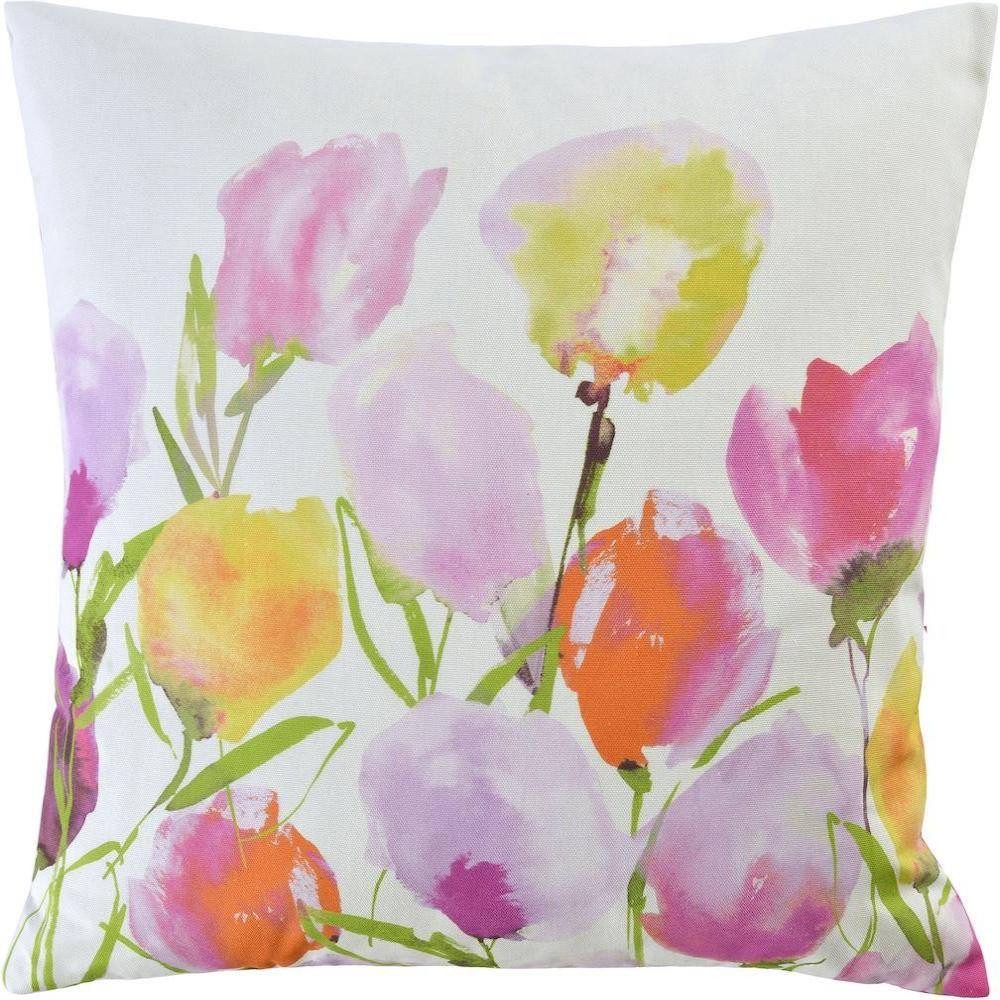sander table + home Kissenhülle Kissenhülle Big Fresh Tulip – Bunter Tulpen Kissenbezug für Frühjahr &