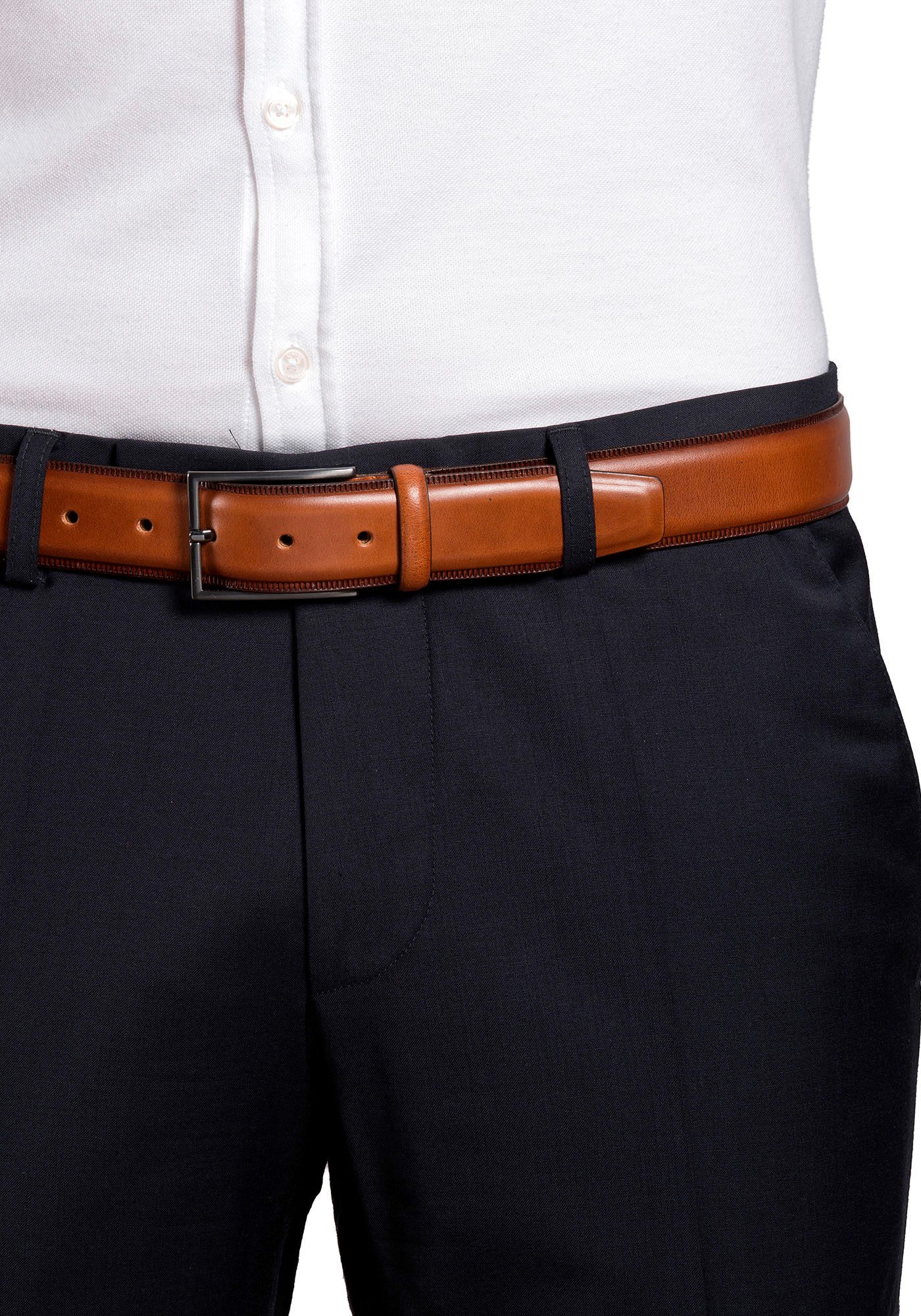 MONTI Ledergürtel PORTLAND aus strapazierfähigen und langlebigen Vollrindsl günstig online kaufen