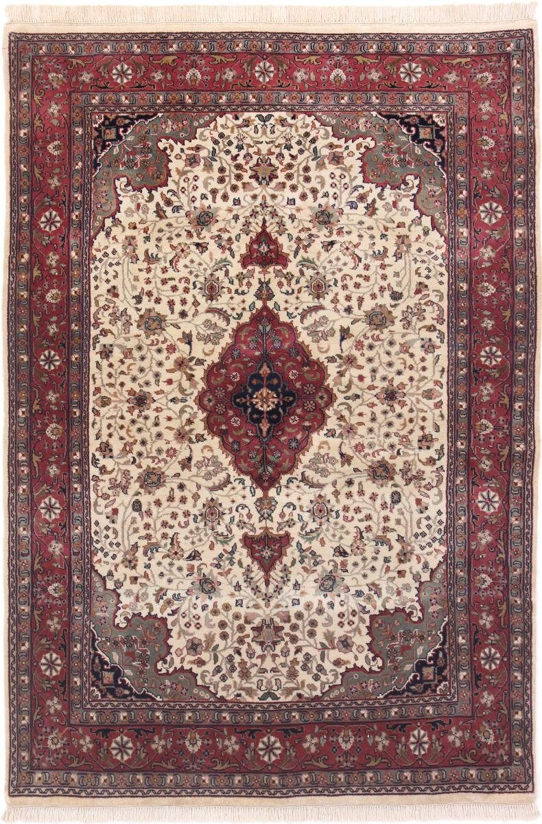 Orientteppich Indo Keshan 138x200 Handgeknüpfter Orientteppich, Nain Trading, rechteckig, Höhe: 12 mm | Kurzflor-Teppiche
