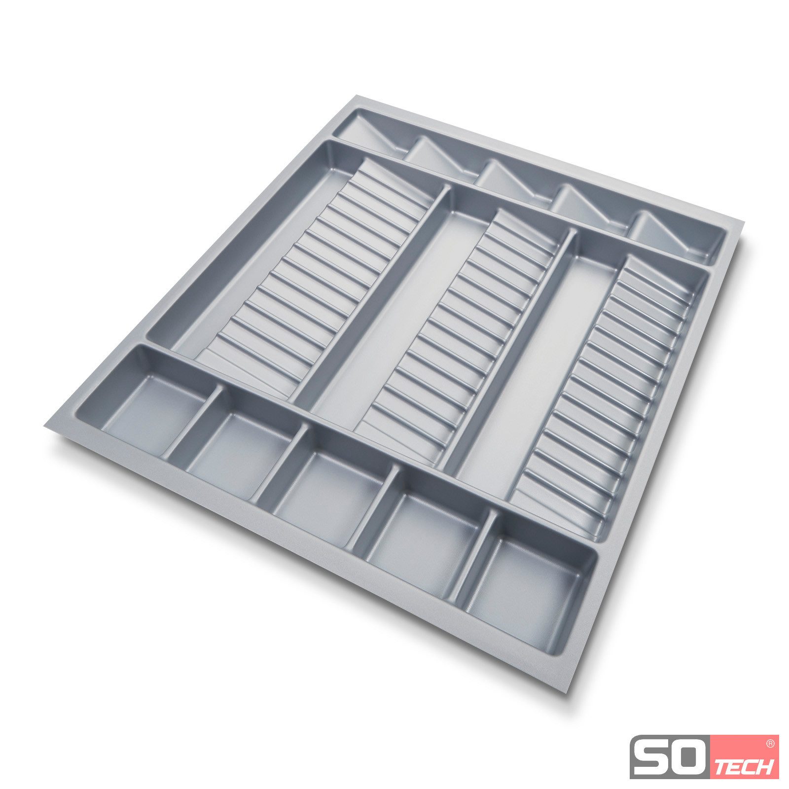 SO-TECH® Schubkasteneinsatz ORGA-BOX I Multi-Gewürzdoseneinsatz 513 x 473 x 28 mm (1 St), für Tandembox Antaro / Intivo, ModernBox im 60er Schrank
