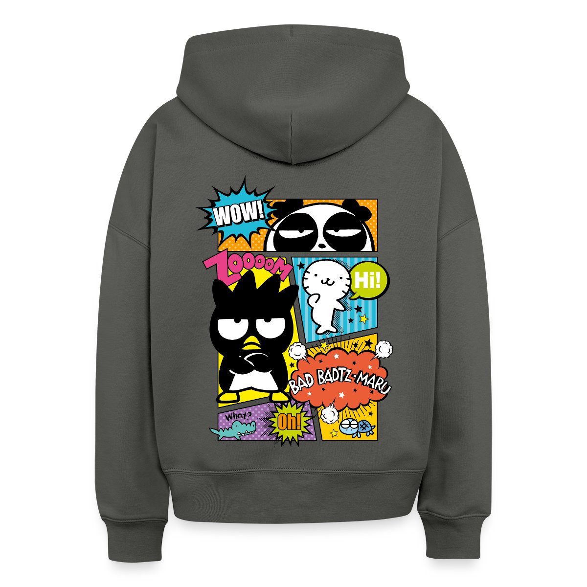 Spreadshirt Hoodie Bad Badtz-Maru Mit Freunden Im Comic Stil Frauen Boxy Organic Hoodie (1-tlg)
