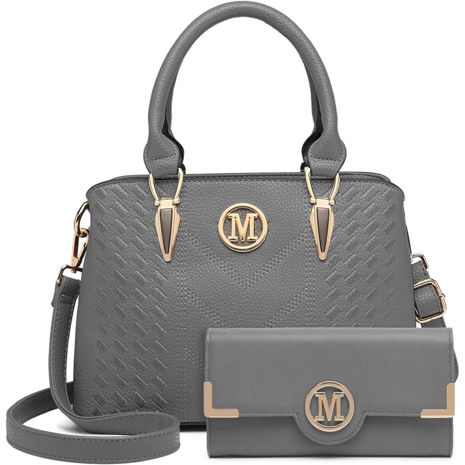 LuxusKollektion Handtasche Damen Handtasche Mittelgroß PU Leder Schwarz vie günstig online kaufen