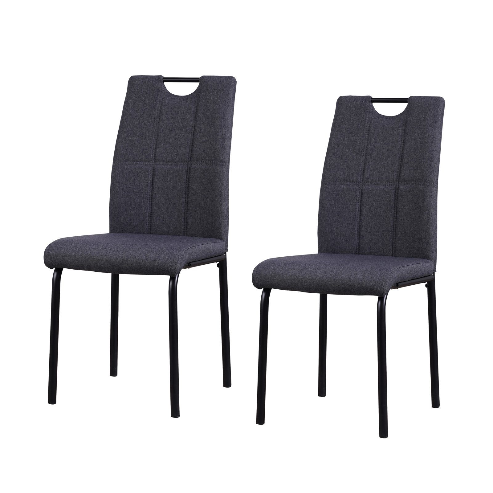 HTI-Living Esszimmerstuhl Stuhl Denton Grau (Set, günstig online kaufen
