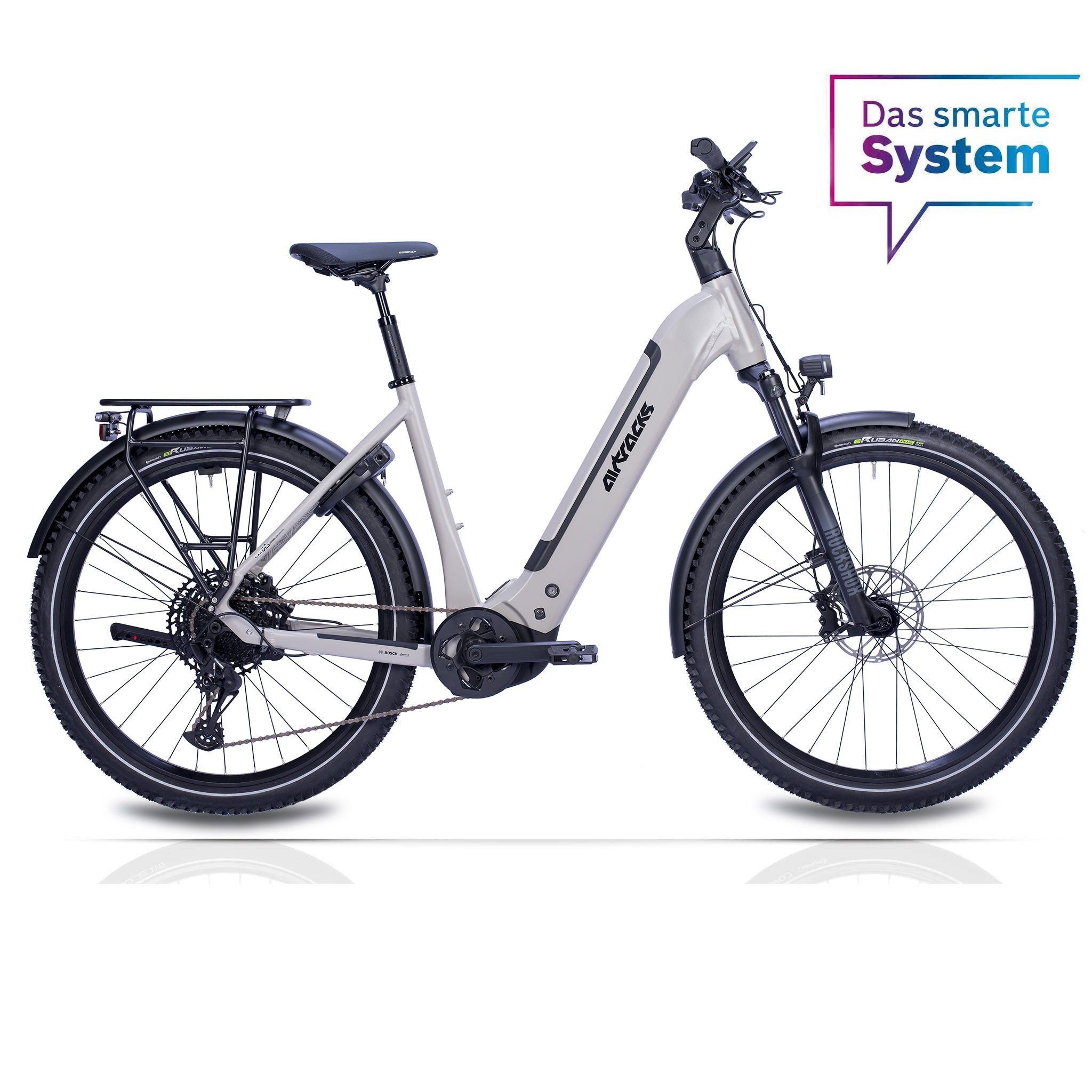 Airtracks E-Bike Trekkingrad 27,5" Damen E-BIKE SUV Wave LS TERRA CX2 BOSCH PERFORMANCE LINE PX, 12 Gang SRAM SX EAGLE Schaltwerk, Kettenschaltung, Mittelmotor, (Akku BOSCH POWERTUBE 600Wh Smart System), Display INTUVIA 100 Tiefeinsteiger, Größen - 45 50 55cm-Mod.2026