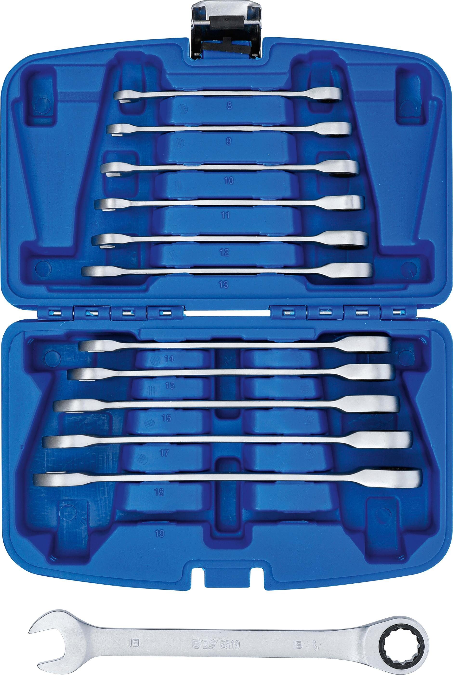 - technic 12-tlg. 19 Ratschenring-Maulschlüssel-Satz, SW Stecknuss 8 BGS mm,