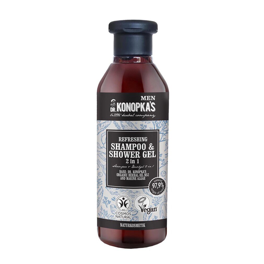 DR.KONOPKAS Duschgel Dr. KONOPKA'S MEN Refreshing Shampoo & Shower Gel 2in1, 280 ml