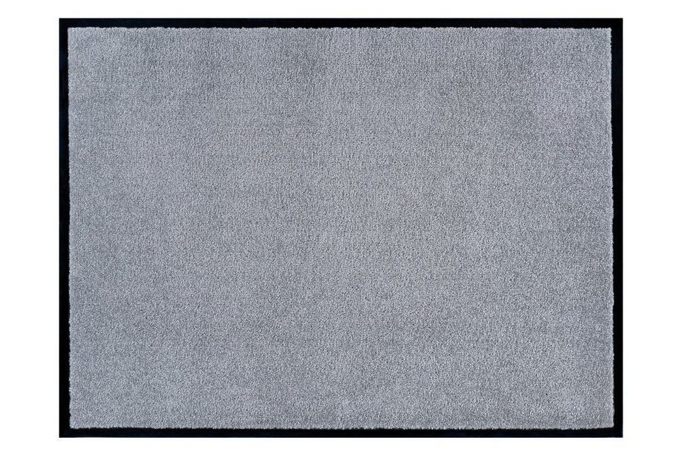 Fußmatte CLEAN 60x40cm hellgrau, riess-ambiente, rechteckig, Höhe: 10 mm,  Fußabtreter · strapazierfähig · modern · Schmutzfangmatte