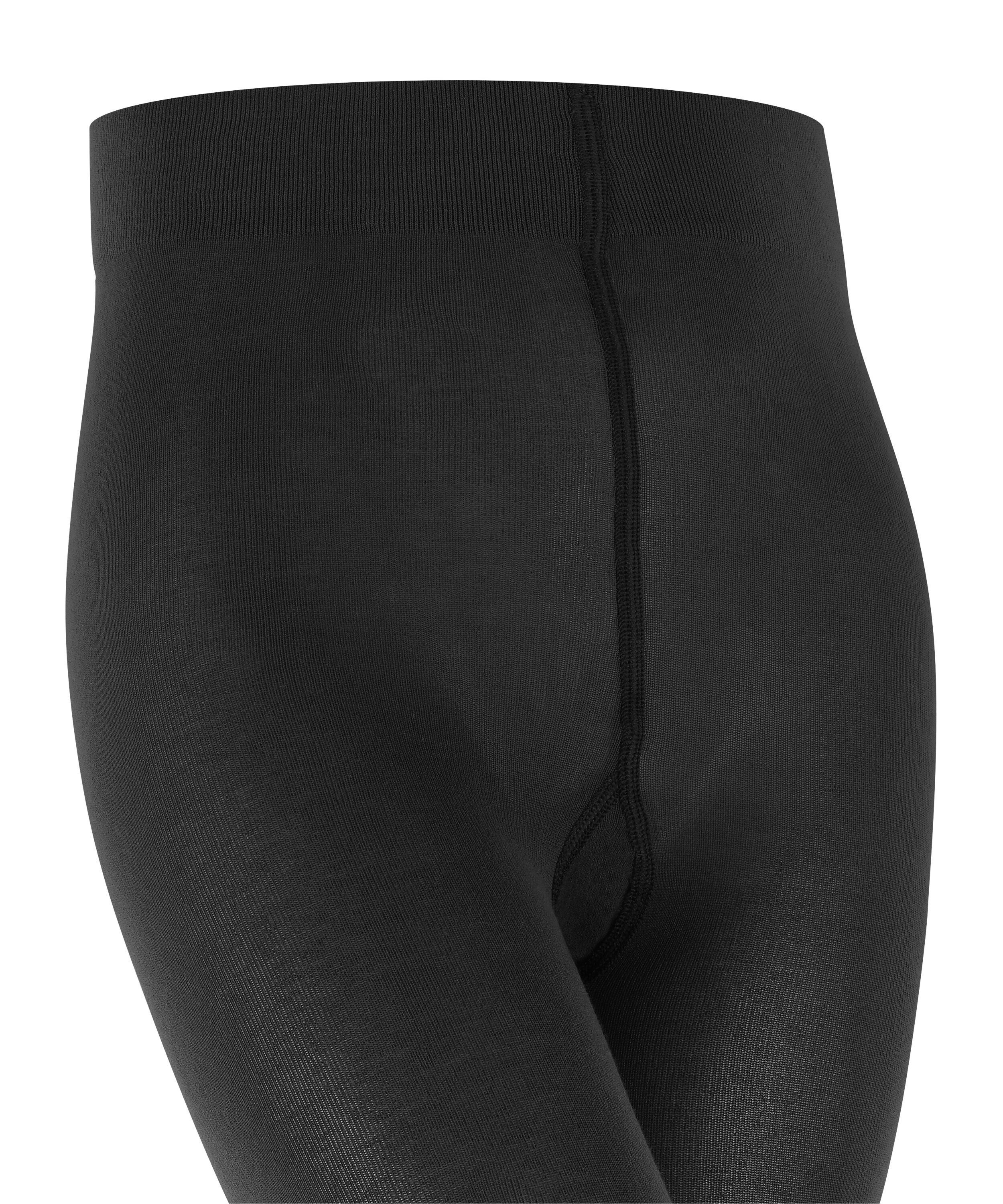 FALKE Strickstrumpfleggings Cotton Touch black St) (1 (3000) aus Baumwolle hautfreundlicher