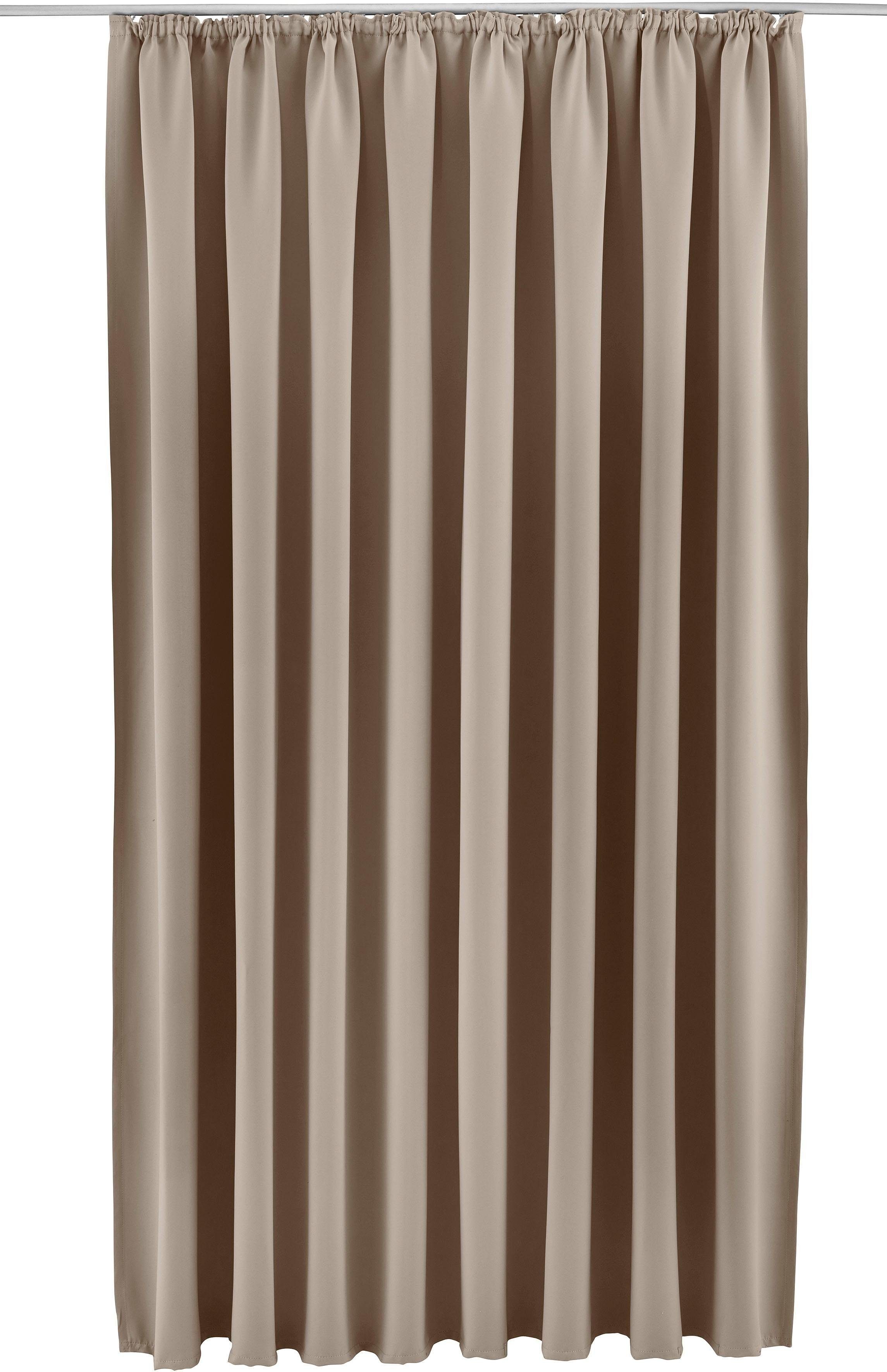 OTTO home Verdunkelungsvorhang Solana, 1 Stück, Kräuselband, verdunkelnd (1 St), Kräuselband, verdunkelnd, Breite 280 cm, Überbreite, einfarbig, Raumteiler – Bild 2 von 5