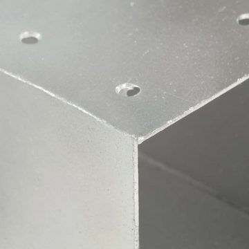 vidaXL Zaunpfosten Pfostenverbinder X-Form Verzinktes Metall 71 x 71 mm, (1-St)