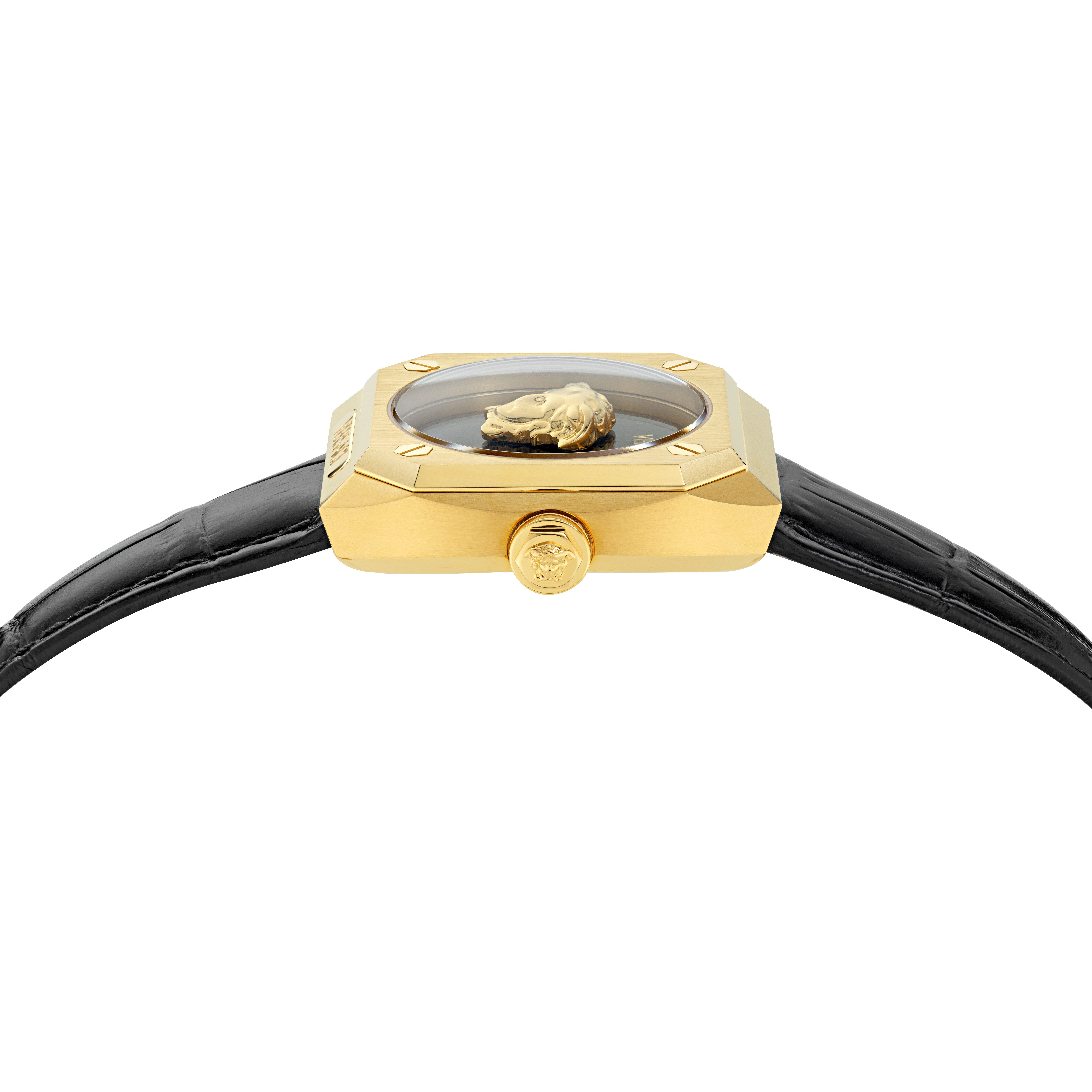 Versace Quarzuhr MEDUSA ANTARES VE0R00225, Armbanduhr, Damenuhr, Swiss Made, Lederarmband, analog