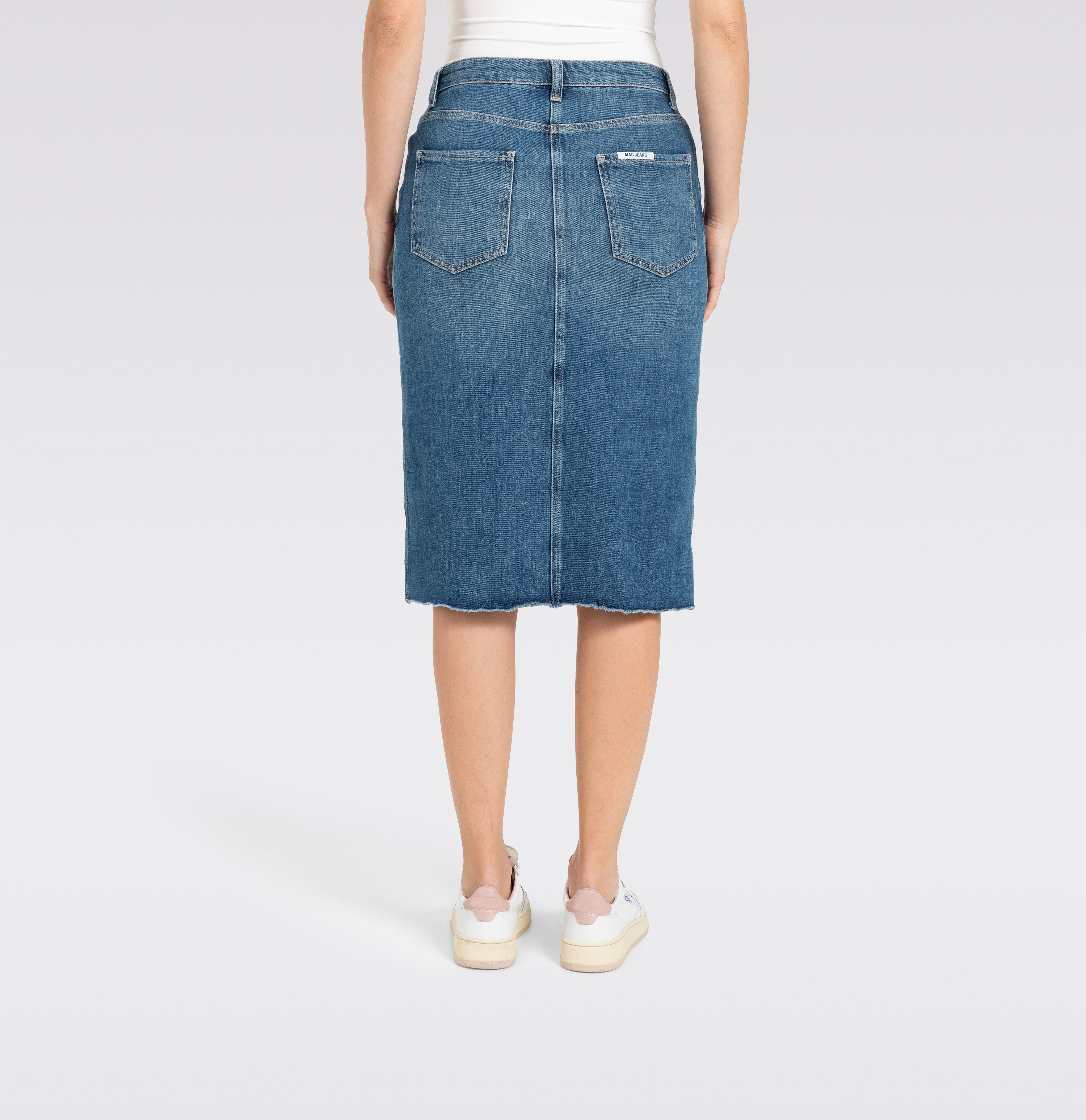 MAC Midirock MIDI SKIRT fringe im Five-Pocket Style