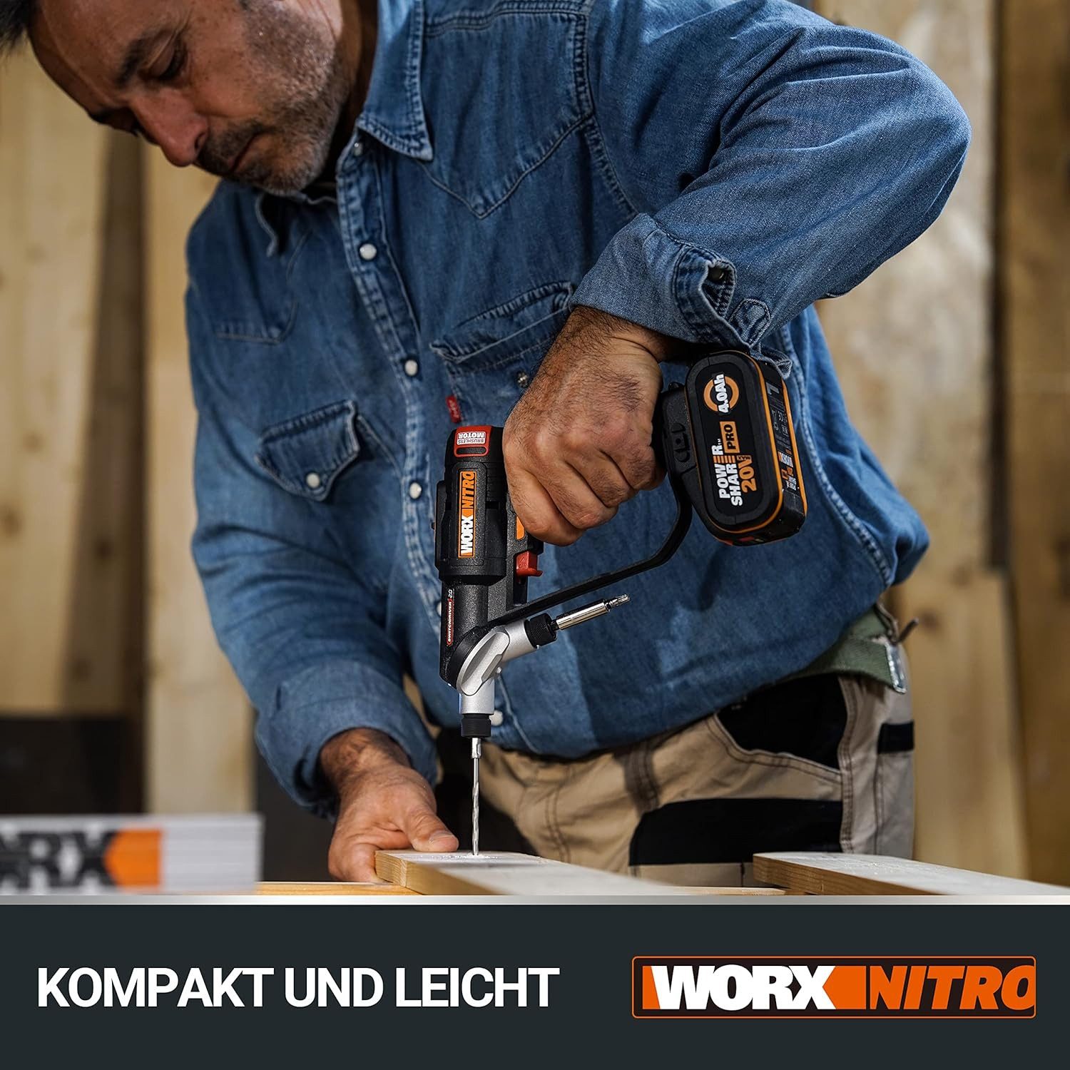 Worx Akku-Bohrschrauber Worx Akku-Bohrschrauber WX177.9 Switchdriver ohne Akku und Ladegerät, max. 1700,00 U/min