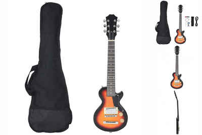 vidaXL Akustikgitarre E-Gitarre für Kinder mit Tasche Braun und Schwarz 34 30